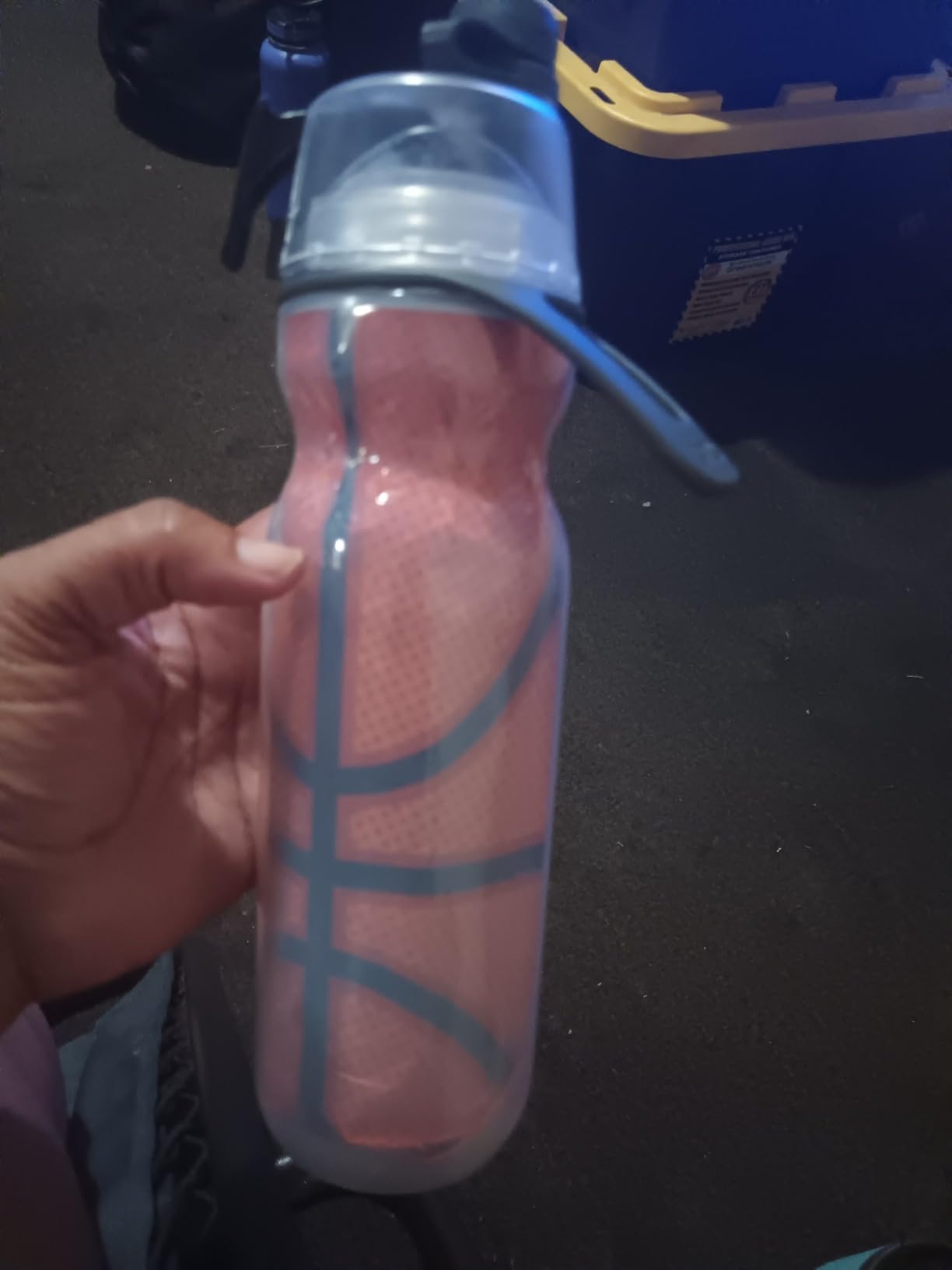 O2COOL Mist N Sip 20 oz Misting Reusable Sports Water Bottle Football customer photo 1