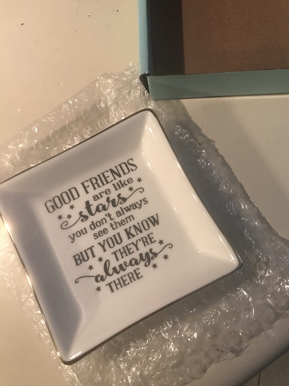 HOME SMILE Ceramic Ring Dish Jewelry Tray-Mom Gifts, Remember I Love You Mom - Mother's Day Birthday Gifts for Mom customer photo 2