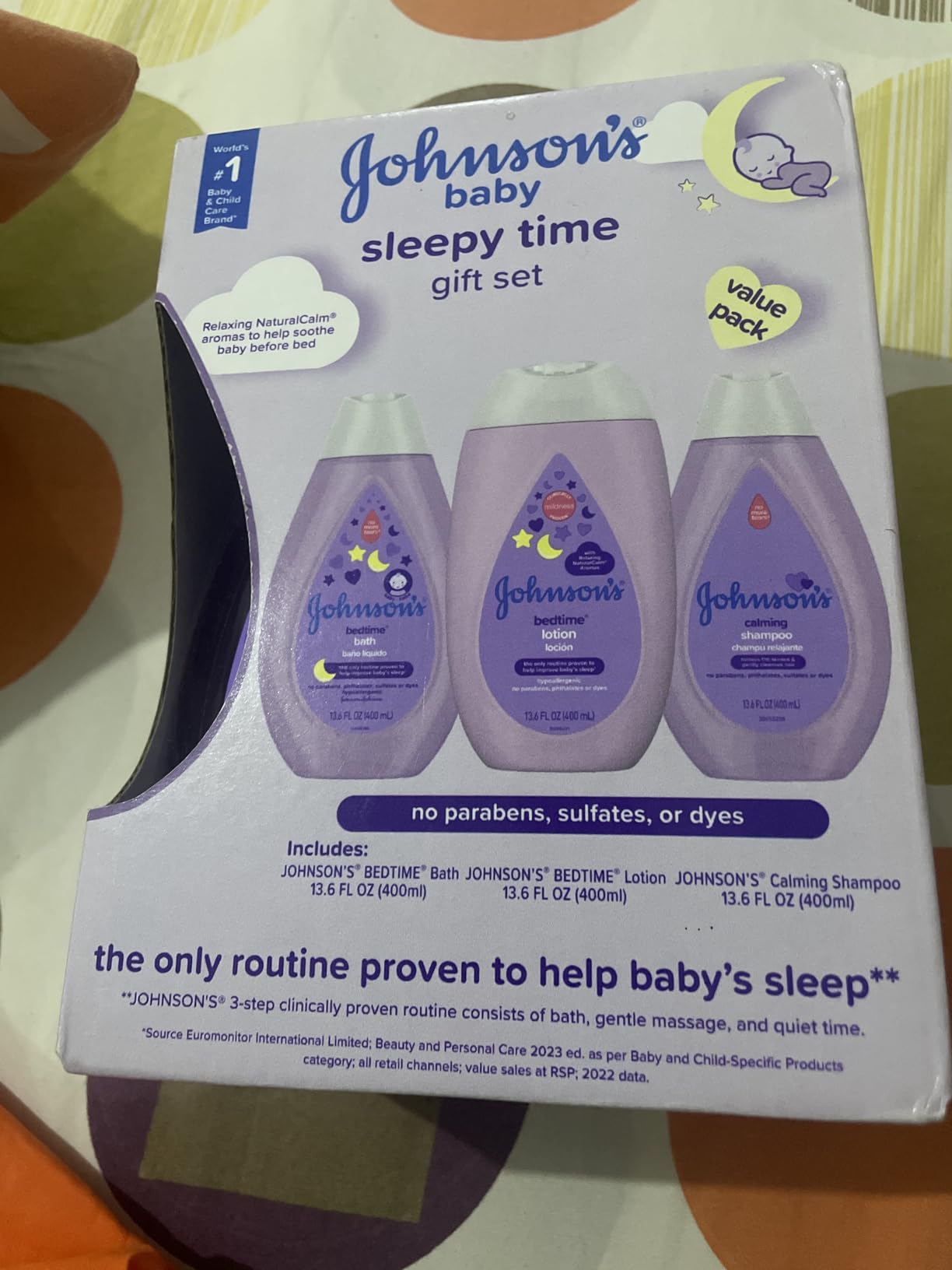 Johnson's Baby Sleepy Time Gift Set, 3 Items customer photo 1