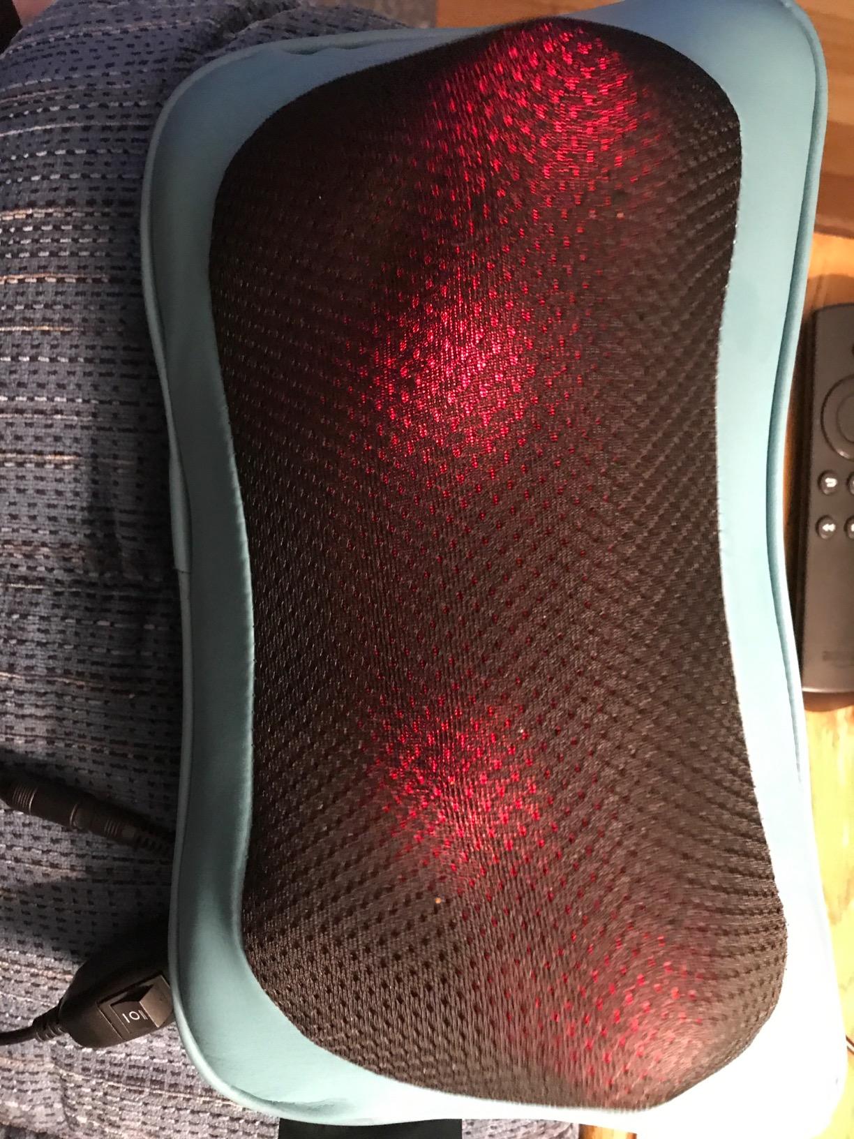 Mo Cuishle Shiatsu Back Massager with Heat – 3D Kneading Neck and Shoulder Massager for Back Pain Relief – Electric Massage Pillow for Home, Office & Car – Mother’s Day Gifts for Mom, Women, Men, Dad customer photo 1