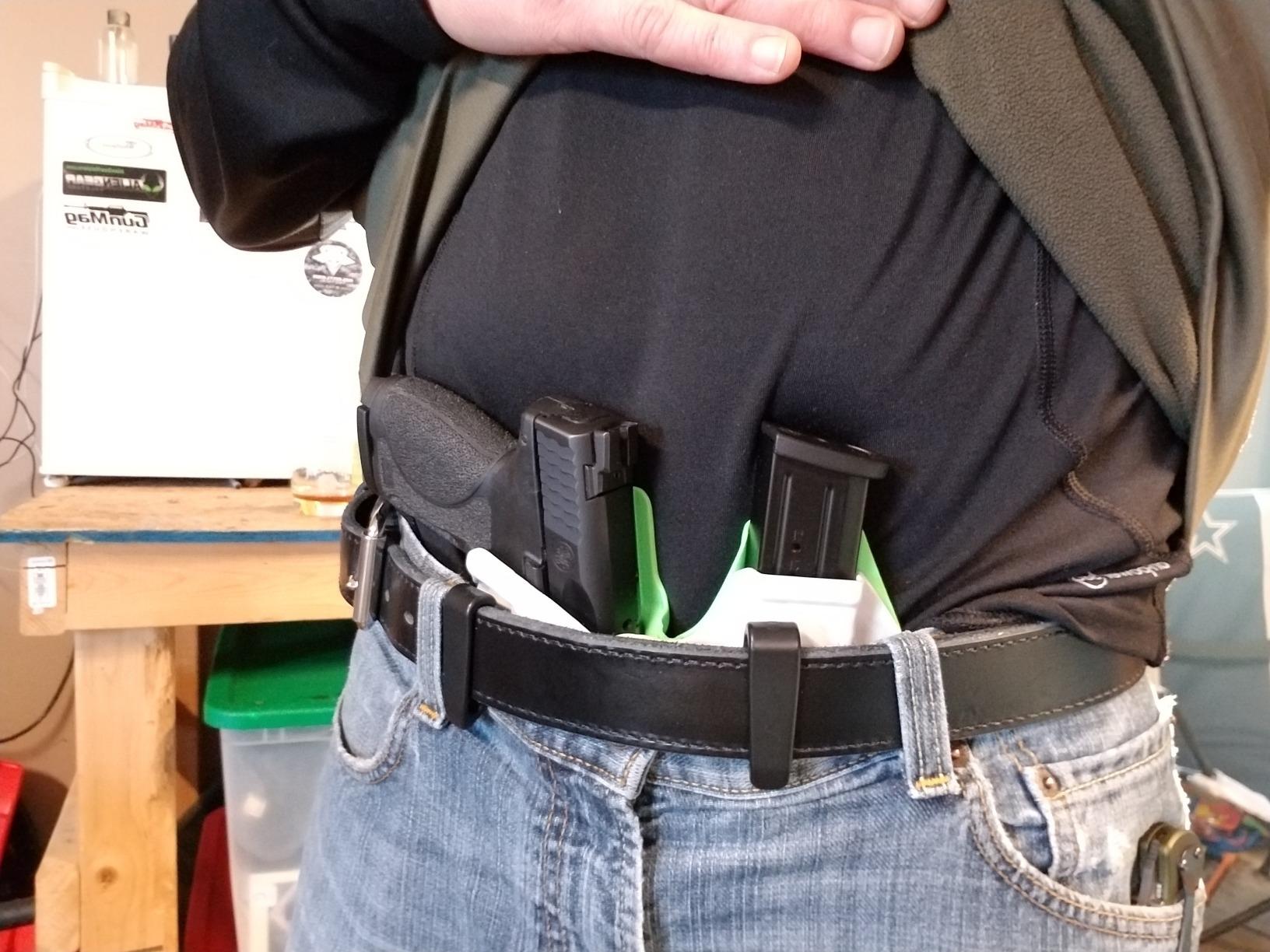 Relentless Tactical Ultimate Steel Core Gun Belt | Leather CCW Gun Belt w/Steel Core | Made in USA customer photo 1