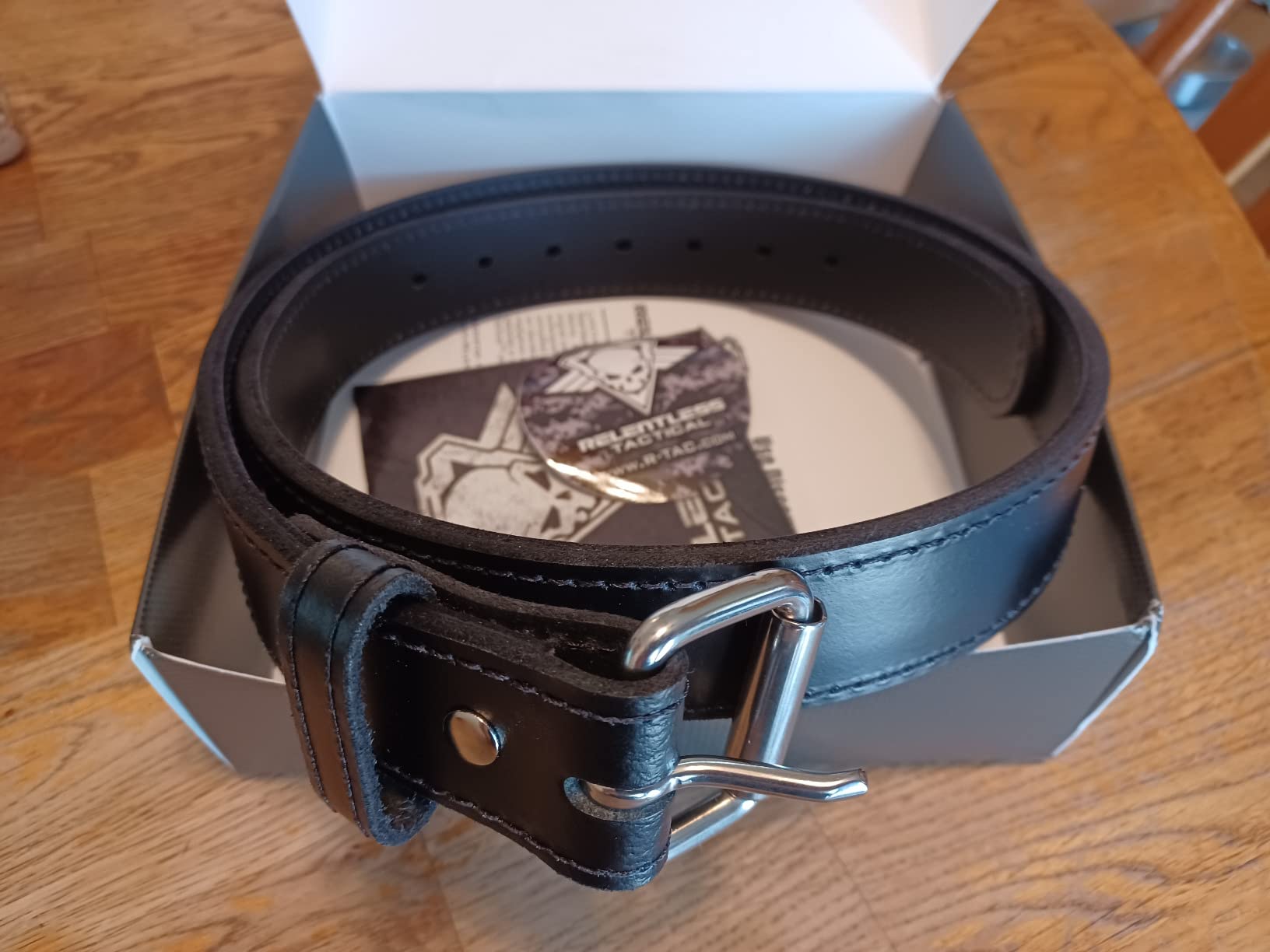 Relentless Tactical Ultimate Steel Core Gun Belt | Leather CCW Gun Belt w/Steel Core | Made in USA customer photo 2