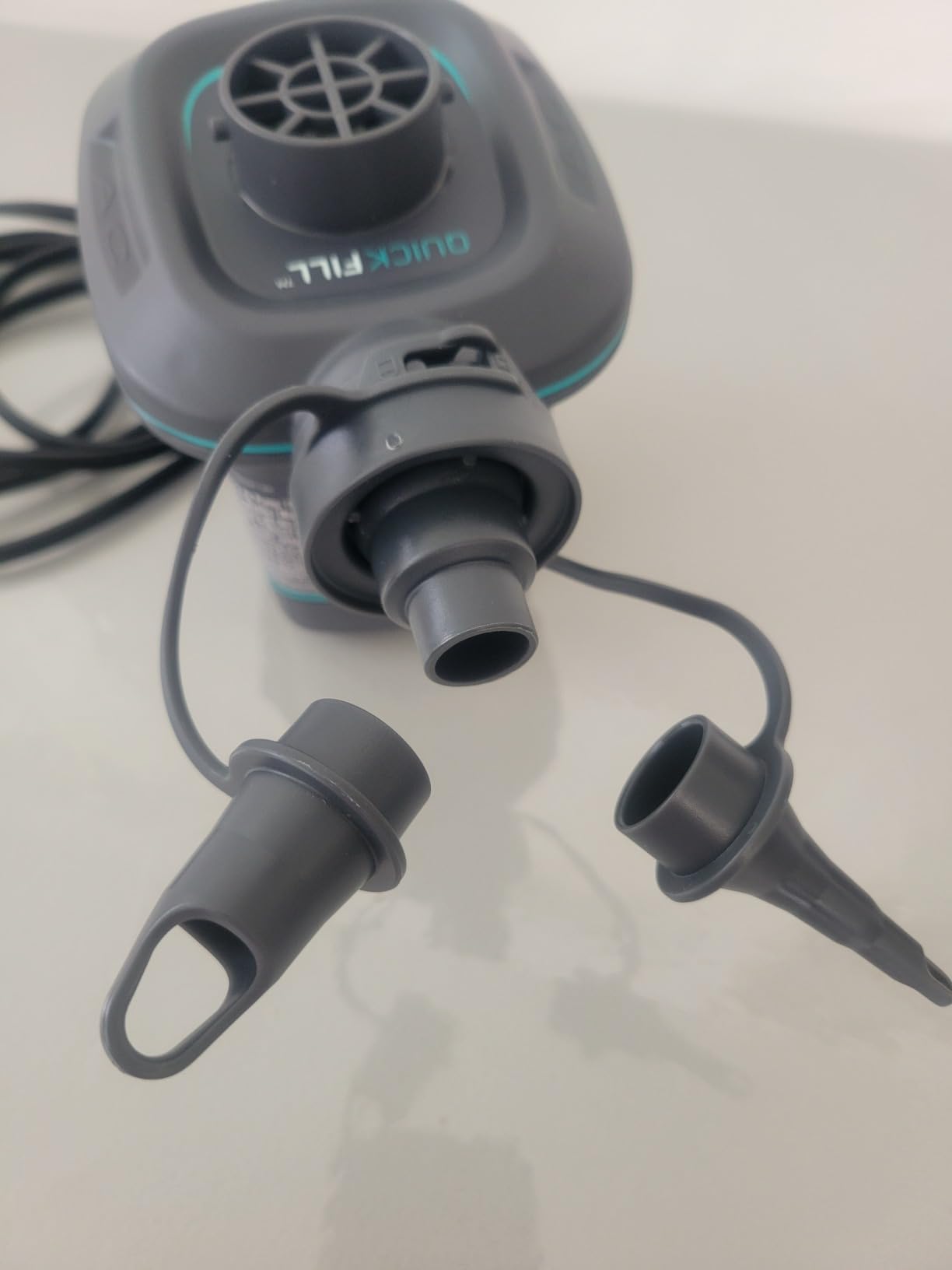 INTEX QuickFill Electric Air Pump: Inflates and Deflates Air Mattresses, Inflatable Kayaks, Boats, Toys customer photo 1