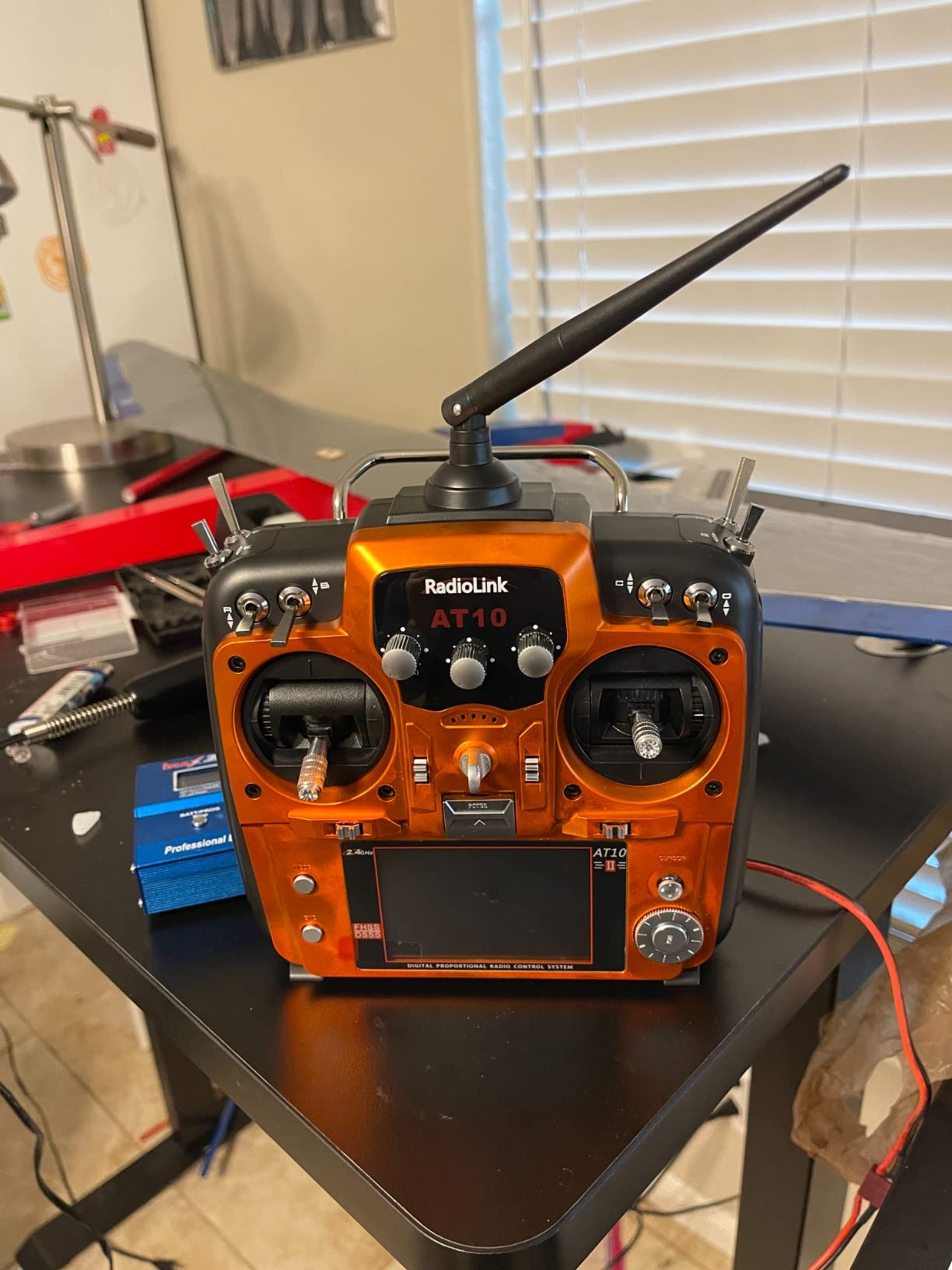 Radiolink AT10II 12CH 2.4G RC Transmitter and Receiver R12DS for Airplane | Voltage Telemetry Long Range Radio Controller for FPV RC Drone Quad Helicopter Car and Boat (Mode 2 Left Hand Orange) customer photo 2