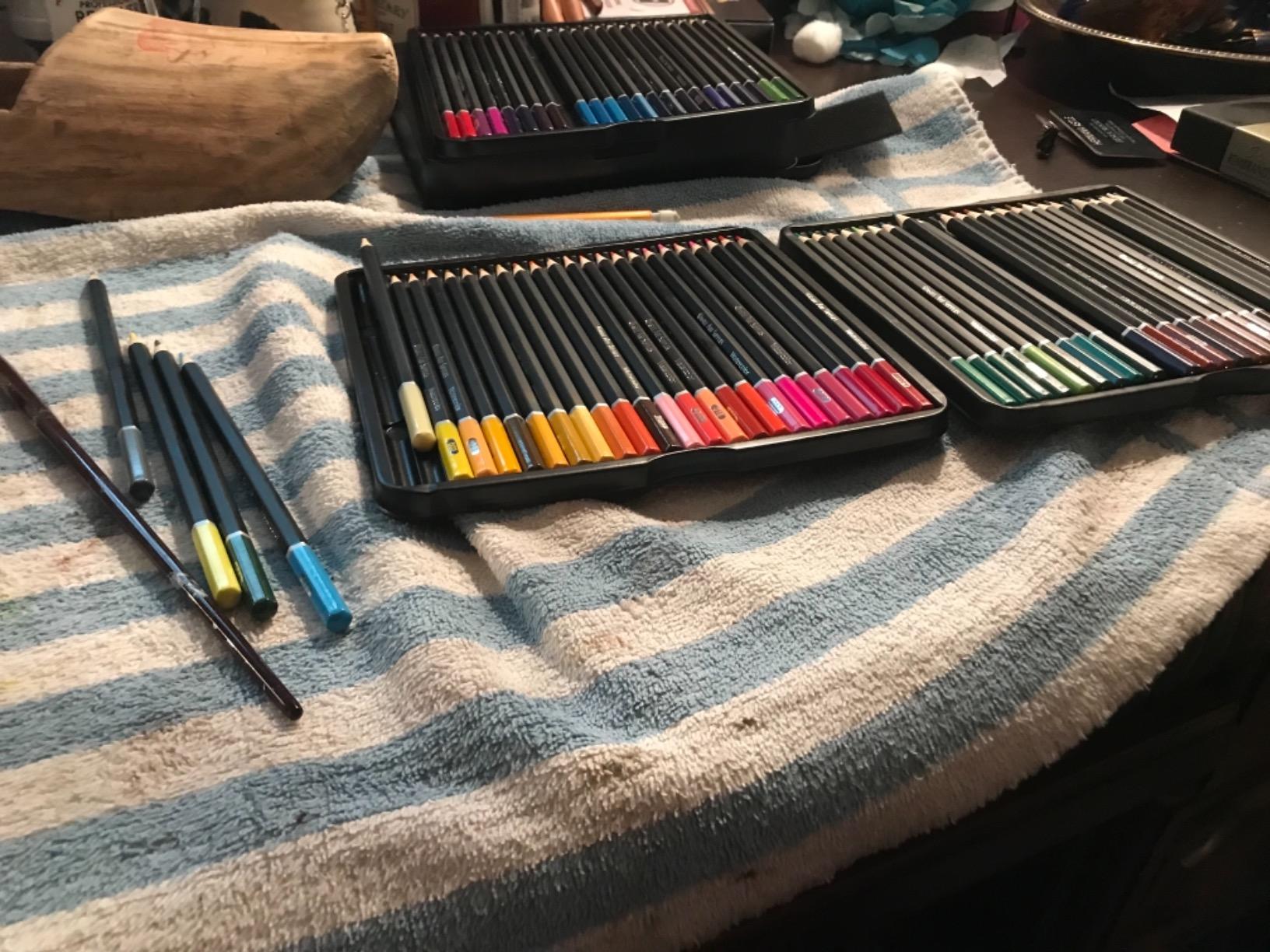 Castle Art Supplies 72 Watercolor Pencils for Adults - With Tin Case customer photo 1