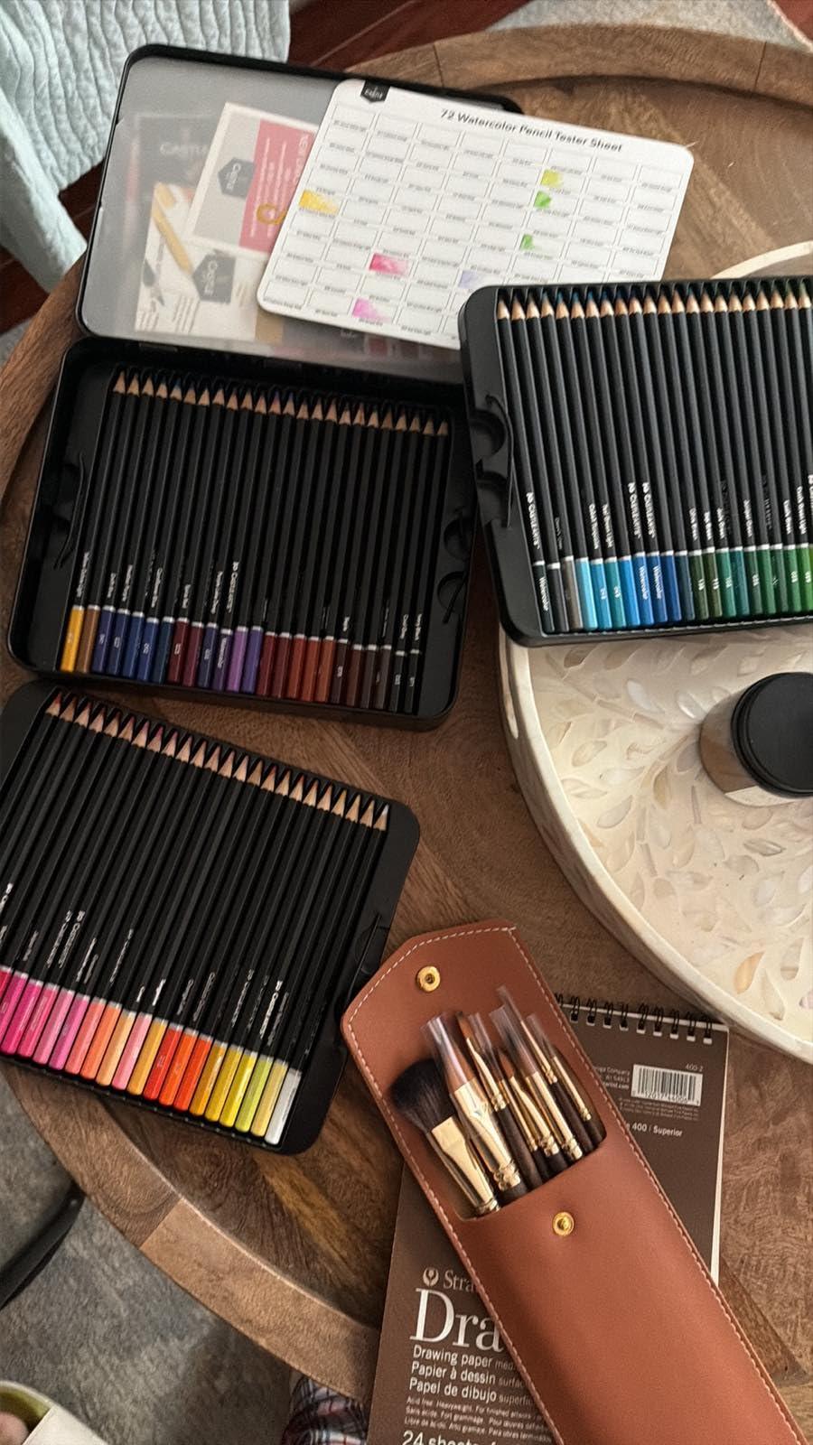 Castle Art Supplies 72 Watercolor Pencils for Adults - With Tin Case customer photo 2