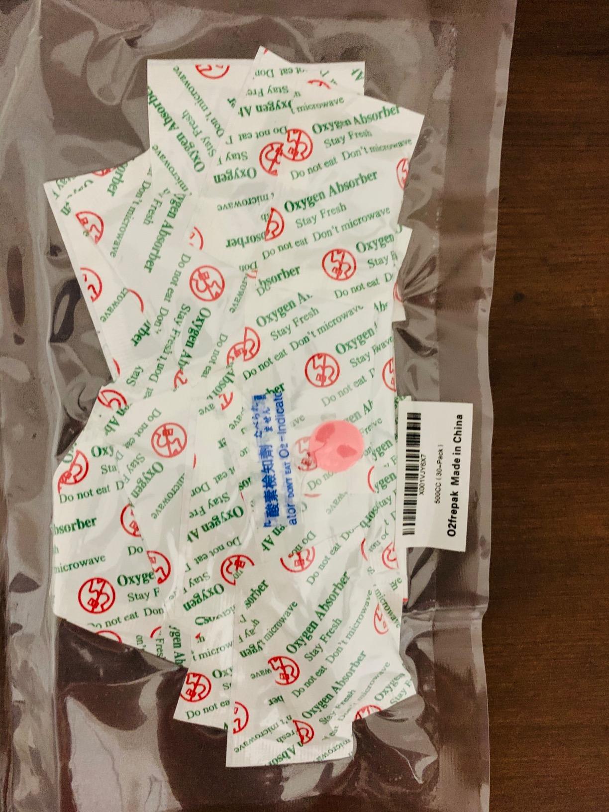 O2frepak 200CC(100Packets) Food Grade Oxygen Absorbers Packets Food Storage | Oxygen Absorbers For Food Storage,With Oxygen Indicator In Vacuum Bag customer photo 1