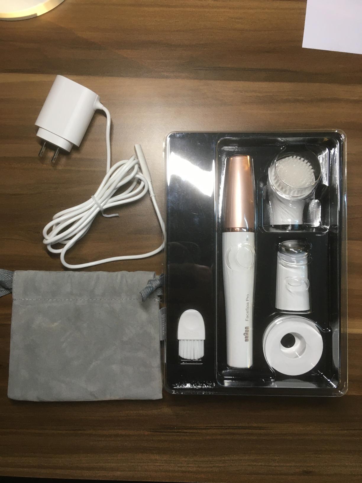 Braun Face Epilator Facespa Pro 911, Facial Hair Removal for Women, Hair Removal Device, 3-in-1 Epilating, Cleansing Brush and Skin Toning with 3 Extras customer photo 2