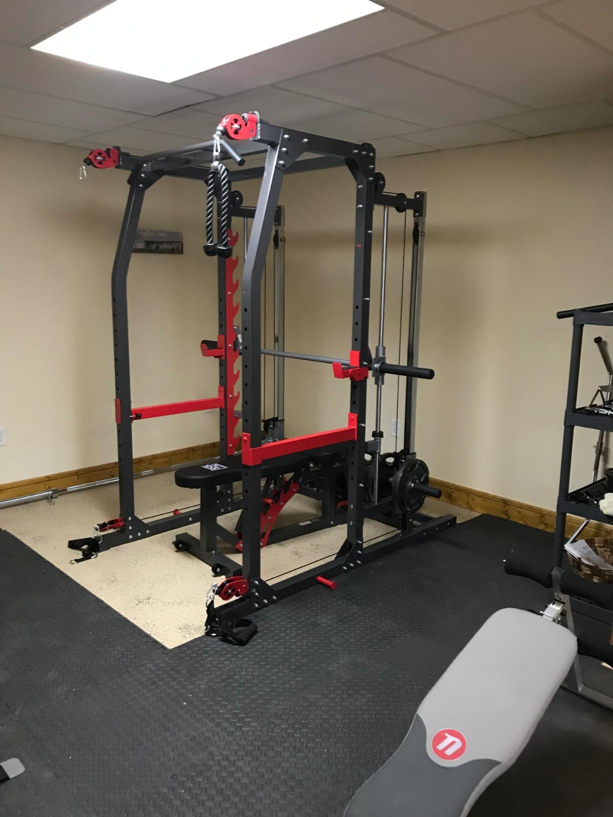 Marcy Smith Machine Home Gym System SM-4903, All-in-One Strength Training Cage with Weight Bench, Pulley, Squat Rack & Workout Station customer photo 2