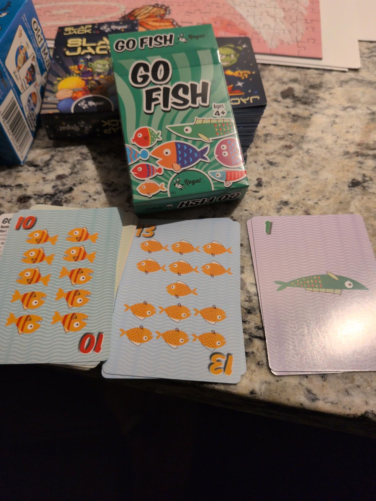 Regal Games Card Games for Kids - Go Fish, Crazy 8's, Old Maid, Slap Jack, Garbage Monster, War - Simple & Fun Classic Family Table Games - Games May Vary (6 Set) customer photo 2