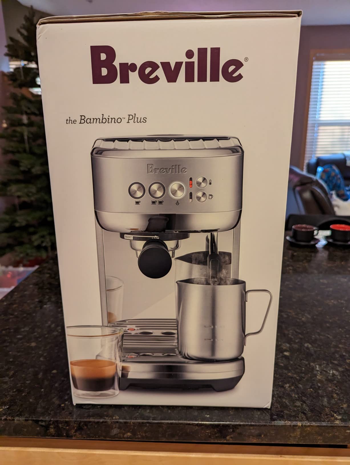 Breville BES500BSS Bambino Plus Espresso Machine, Brushed Stainless Steel | Make café-quality espresso, lattes and cappuccinos at home with this compact, semi-automatic coffee maker for home baristas customer photo 1