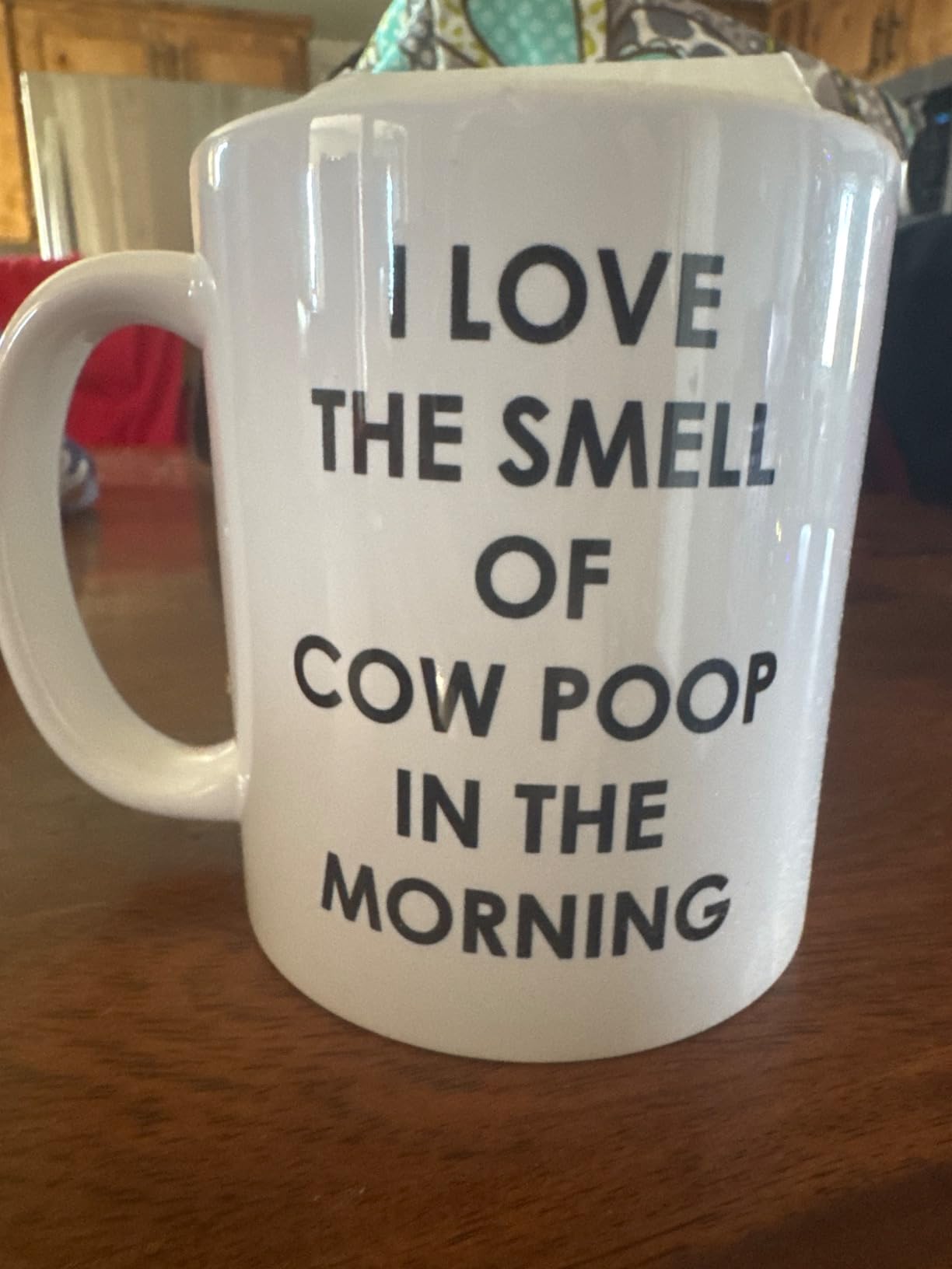 Rogue River Tactical Funny Farmer Coffee Mug Novelty Cup Gift Idea I Love the Smell of Cow Poop In the Morning Farm Farmer customer photo 1