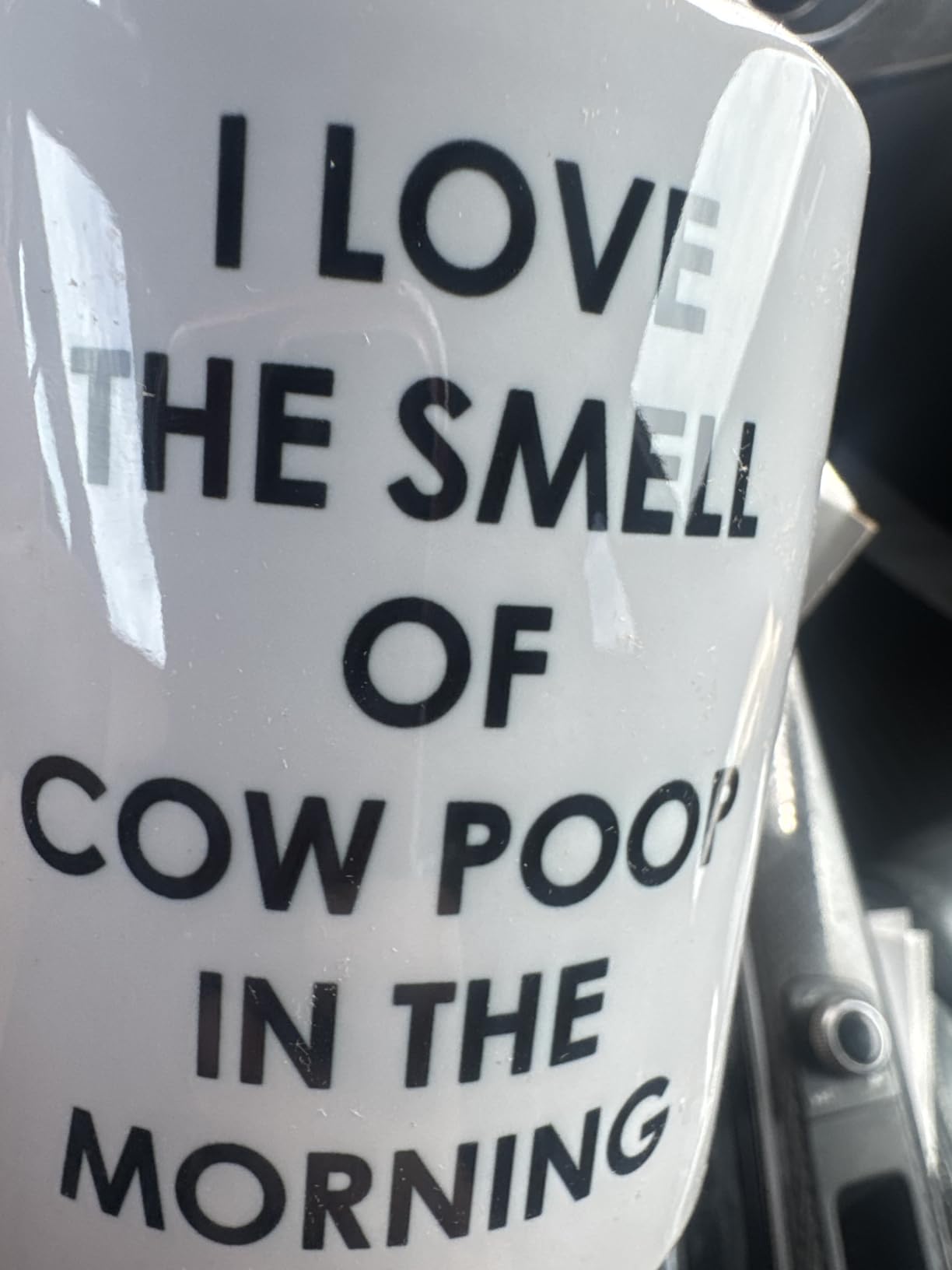 Rogue River Tactical Funny Farmer Coffee Mug Novelty Cup Gift Idea I Love the Smell of Cow Poop In the Morning Farm Farmer customer photo 2