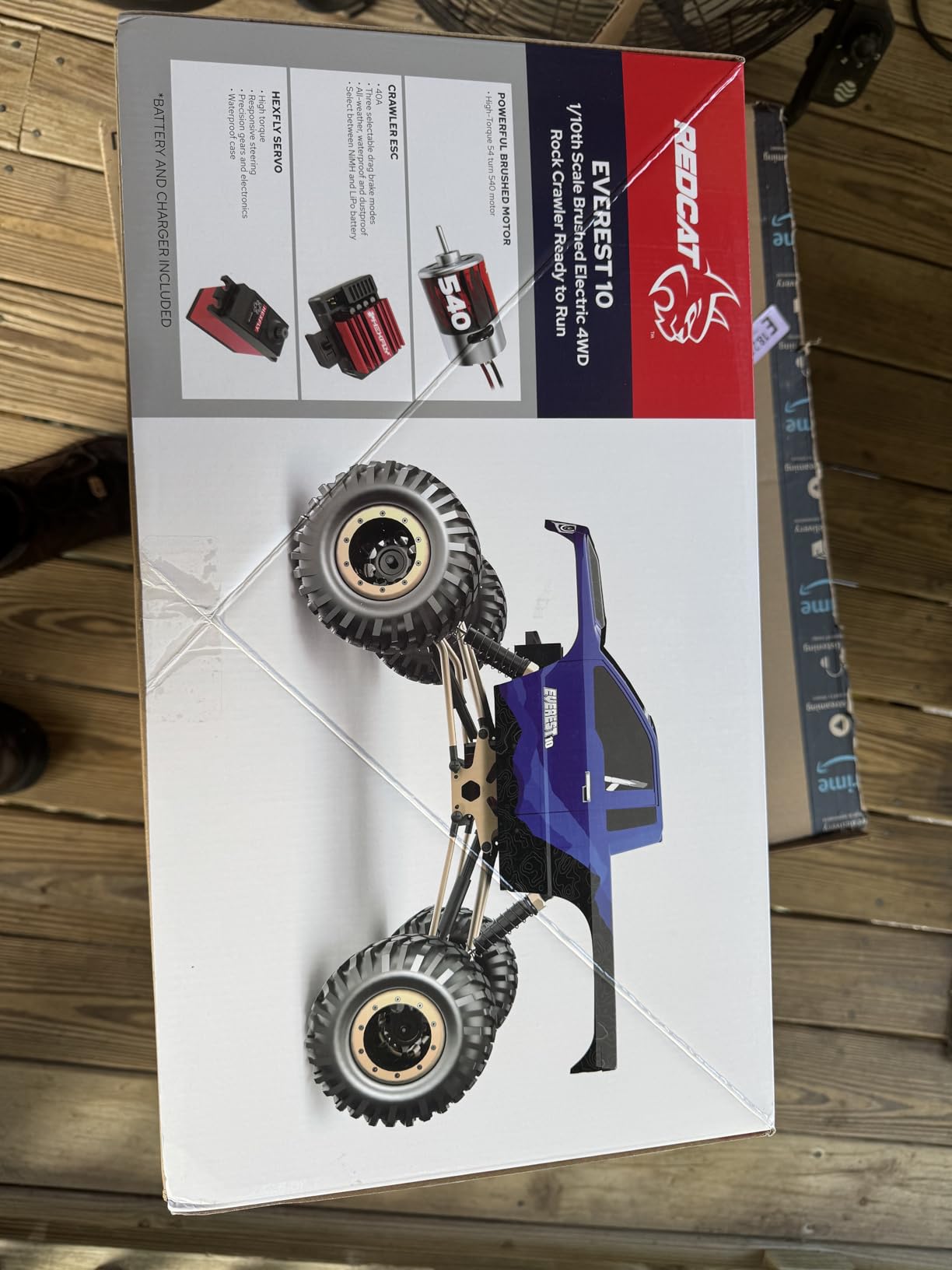 Redcat Racing Everest-10 Electric Rock Crawler with Waterproof Electronics, 2.4Ghz Radio Control (1/10 Scale), Blue/Black customer photo 1
