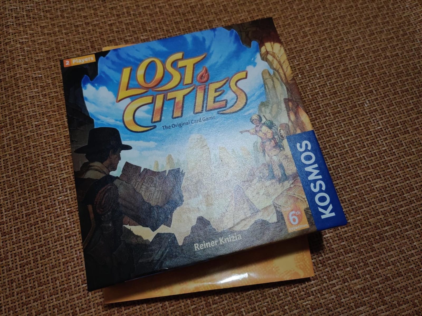 Lost Cities Card Game - with 6th Expedition | Two-Sided Board for Classic or New Edition | By Reiner Knizia | A Kosmos Game customer photo 1