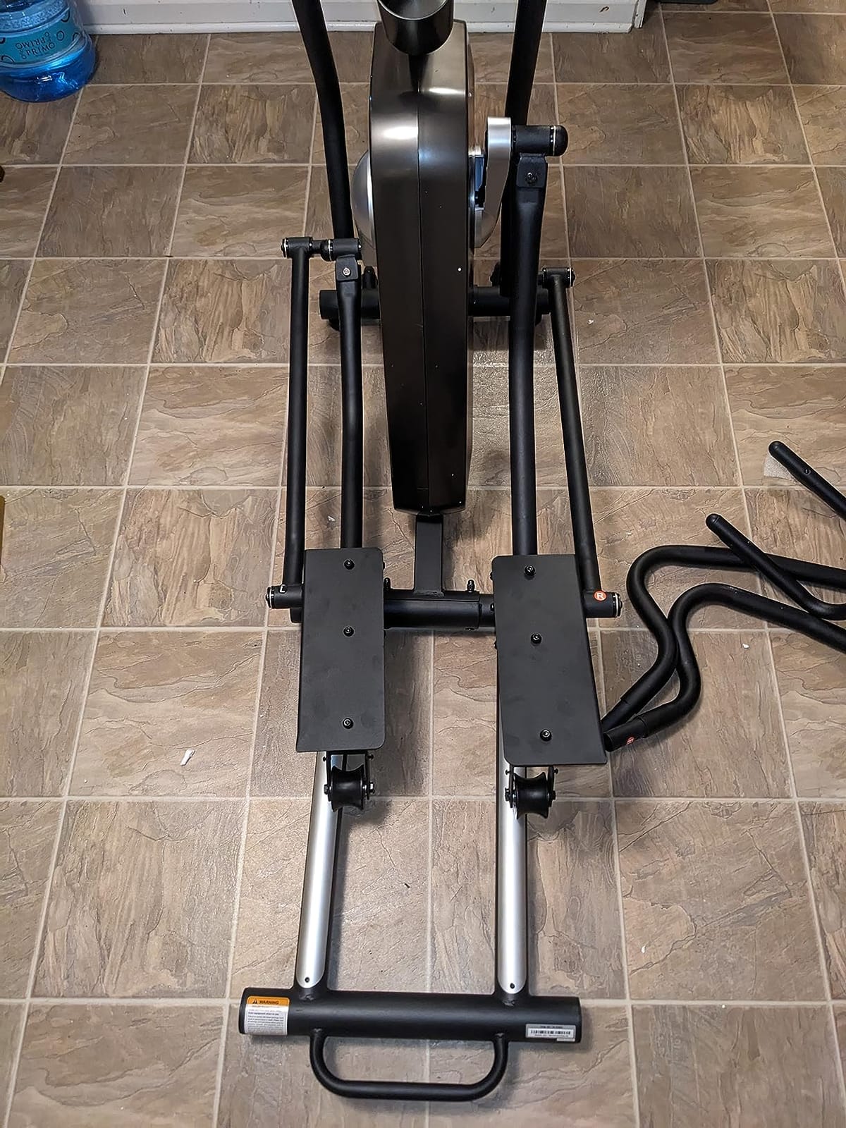 Sunny Health & Fitness Smart Elliptical Machine with Pulse Sensor, Adjustable Resistance with Quiet and Smooth Long Stride Drive System, SunnyFit App Access Optional via Bluetooth and Manual Mode customer photo 1