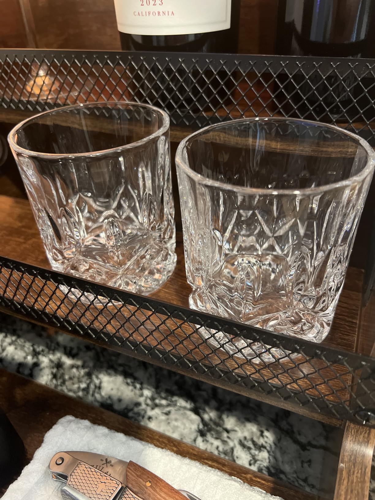 KANARS Old Fashioned Whiskey Glasses with Luxury Box - 10 Oz Rocks Barware For Scotch, Bourbon, Liquor and Cocktail Drinks - Set of 4 - Men Gift customer photo 1