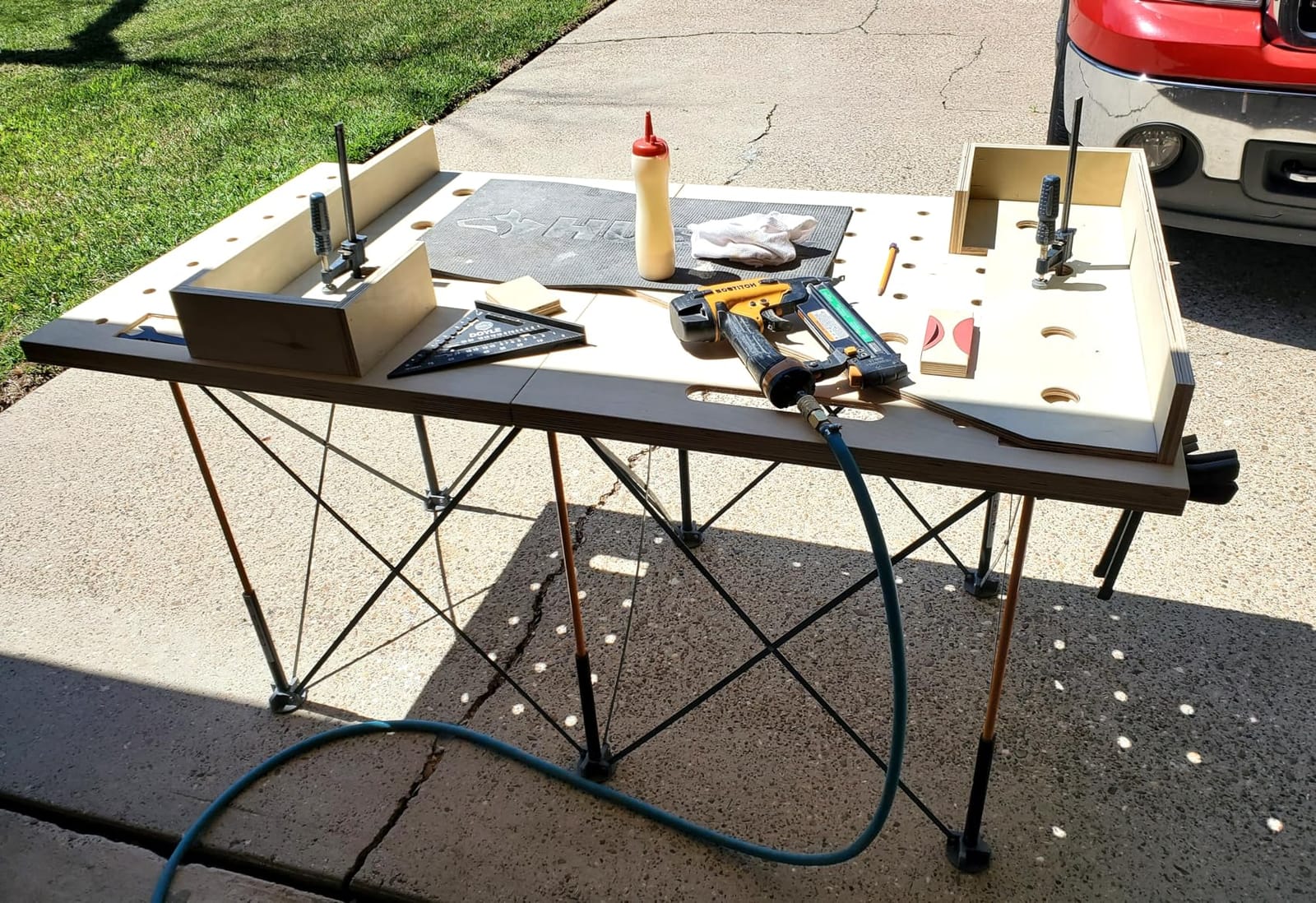 BORA Centipede Folding Work Table 4x8 ft Portable Workbench for Garage customer photo 2