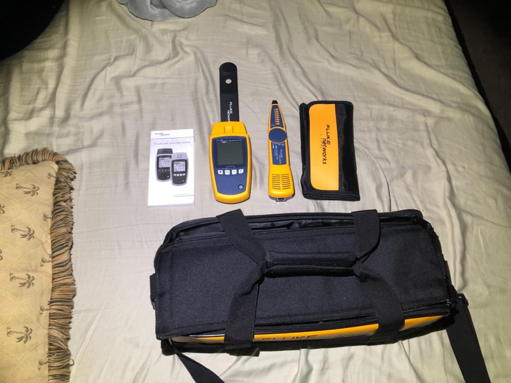 Fluke Networks - 5018513 MS-POE-KIT MicroScanner Copper Cable Verifier & PoE tester for RJ-45 Category 5-6A Ethernet Cables, Includes IntelliTone Pro 200 & Remote ID Kit customer photo 1
