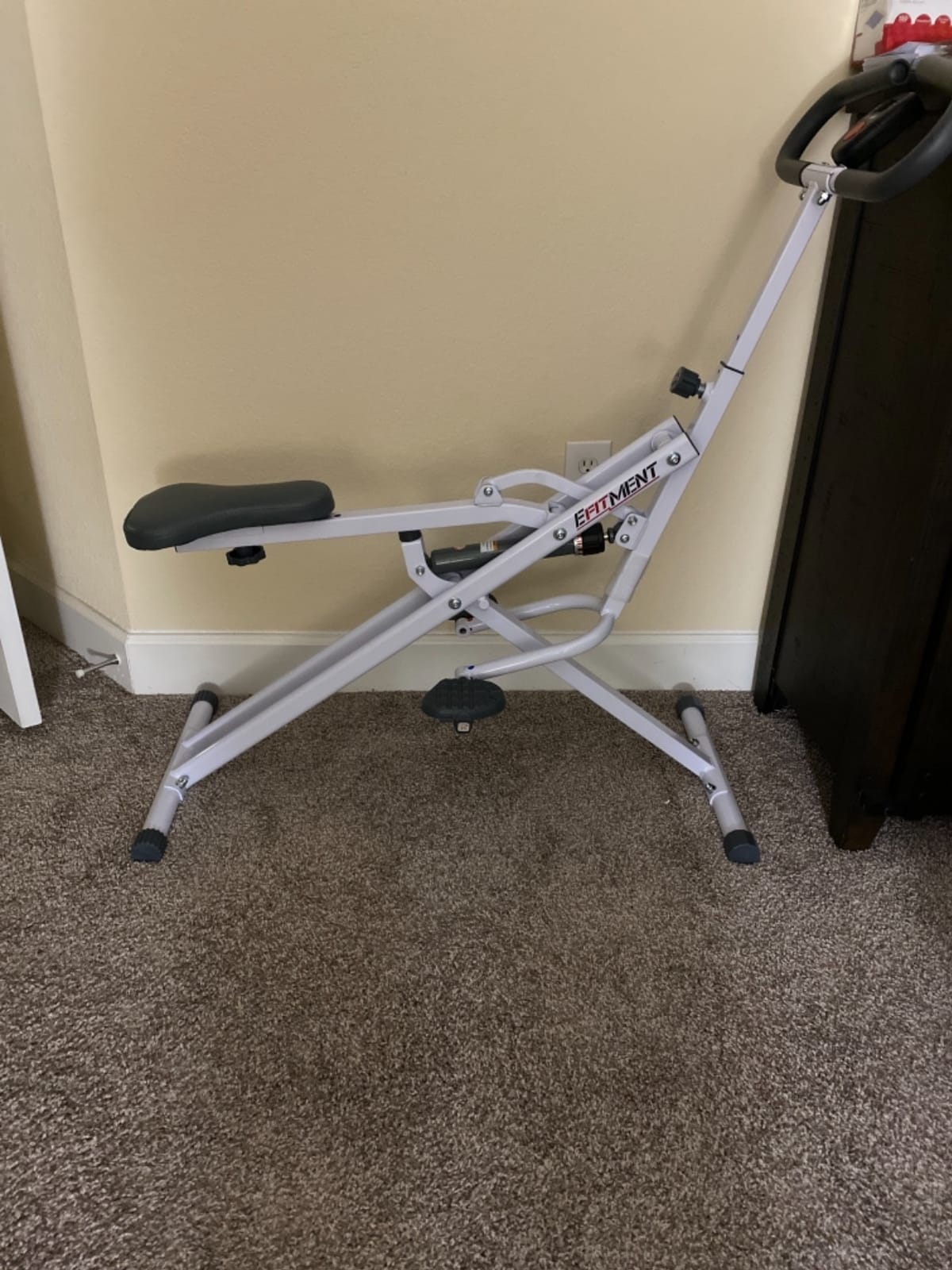 EFITMENT Rower-Ride Squat Machine, Squat Assist Rower for Glutes and Thighs | Home Exercise Trainer Full Body Workout Machine for Women Men 12 Adjustable Magnetic Resistance Levels customer photo 1