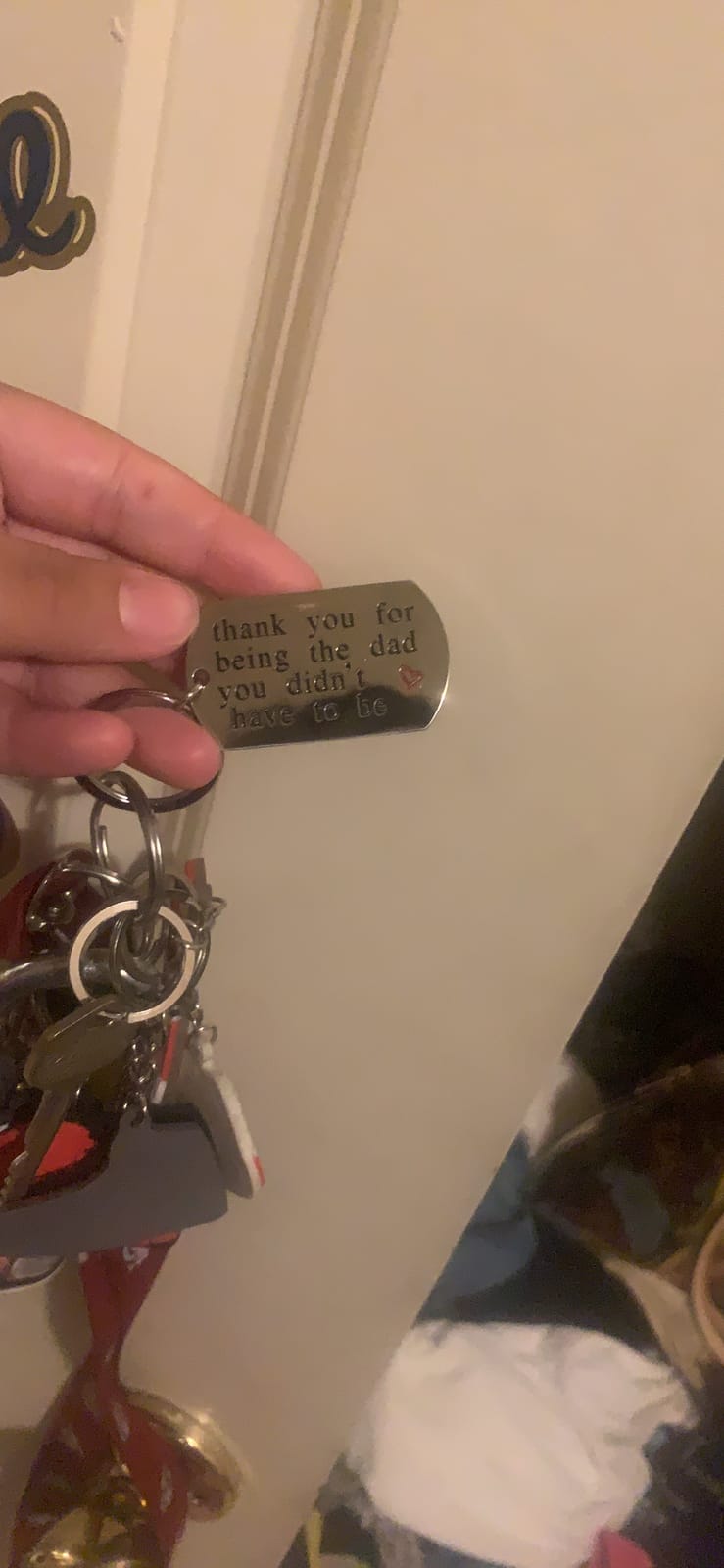 Stepdad Gifts From Stepdaughter Stepson Step Dad Keychain Stepdad Keyring customer photo 2