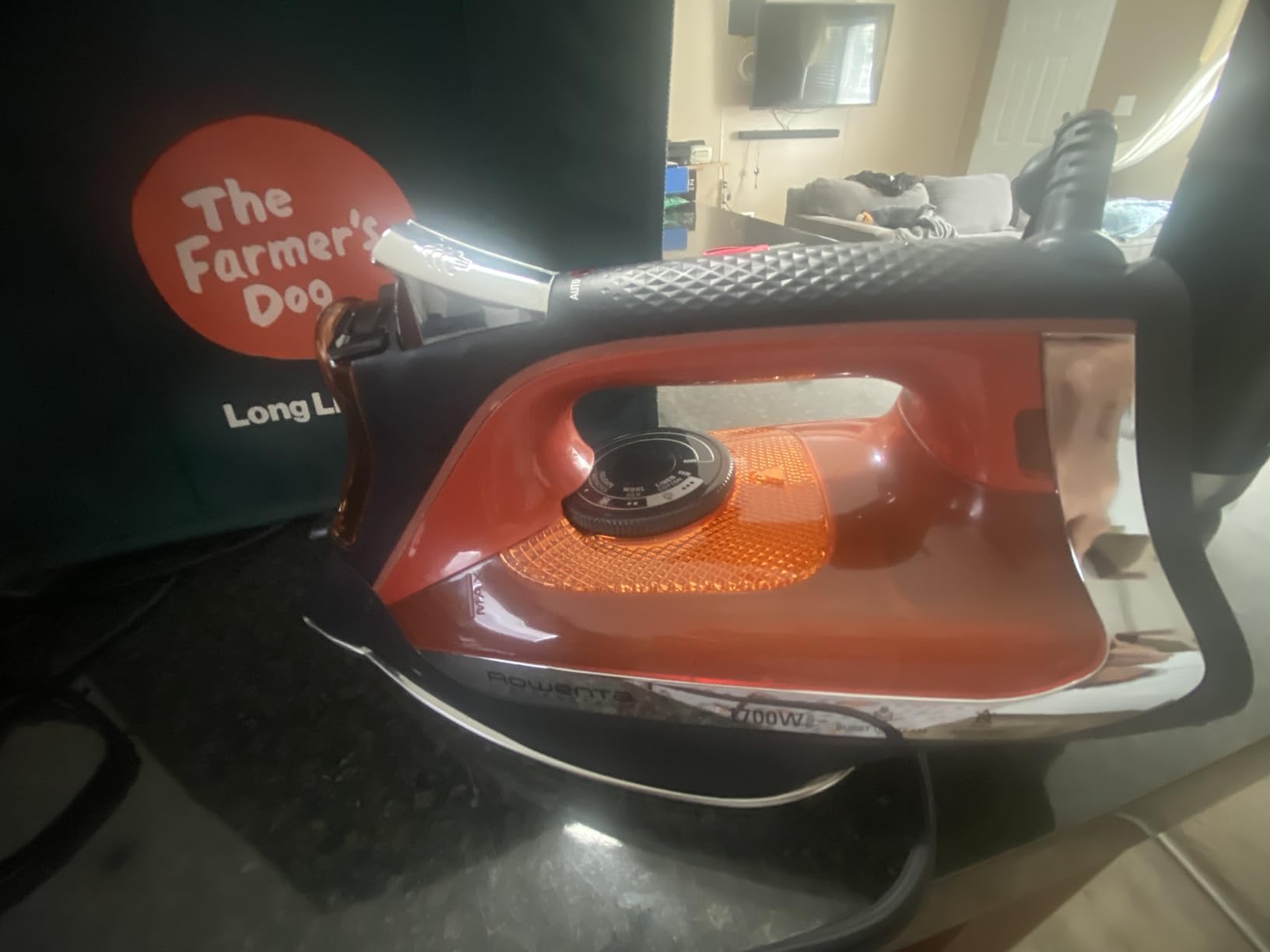 Rowenta Iron Steamer for Clothes, Stainless Steel Soleplate Steam Iron, Microsteam Holes, 1700 Watts, Lightweight, Auto-off, Black, DW2360 customer photo 1