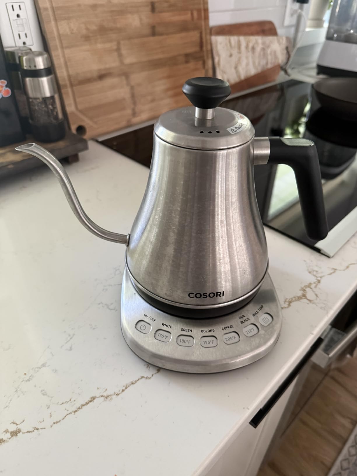 Cosori Gooseneck Electric Kettle with Temperature Control, 0.8L, Black customer photo 2