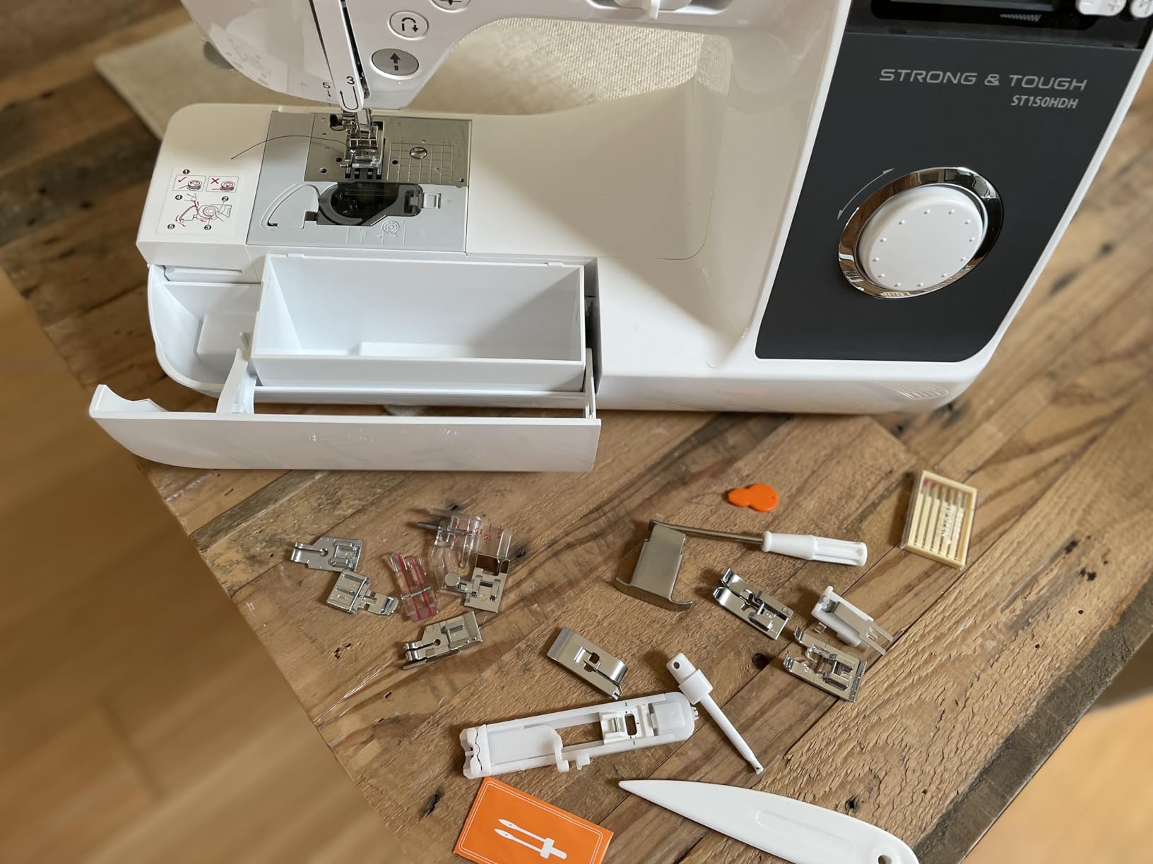 Brother ST150HDH Strong and Tough Sewing Machine, 50 Built-in Stitches, Heavy Duty for Quilting and Upholstery customer photo 1