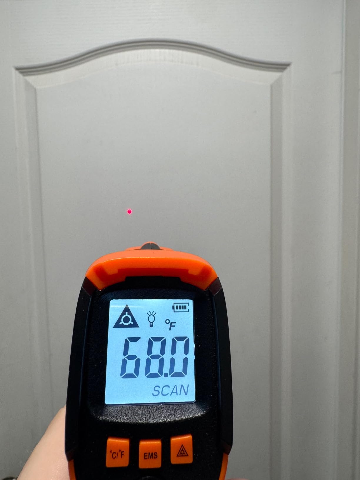 Kizen Infrared Temperature Gun - Handheld Surface Infrared Thermometer for Griddle, Grill, Pizza Oven, Candy, & A/C - Laser Thermometer Gun -58F to 1112F - Surface Temp Gun customer photo 1