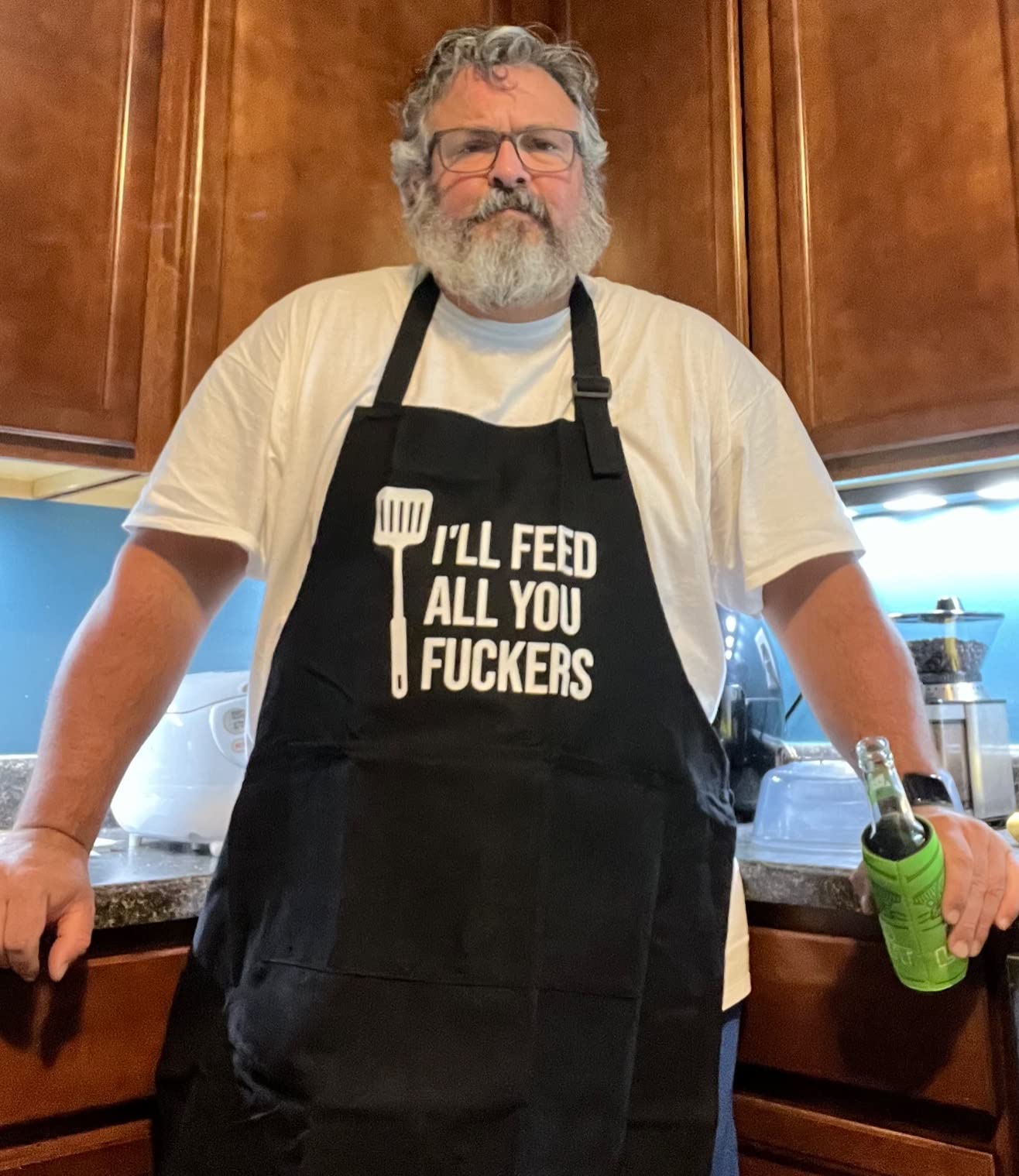 Miracu Funny Cooking Aprons for Men Women, Dad Gifts for Mens Father Mom customer photo 1
