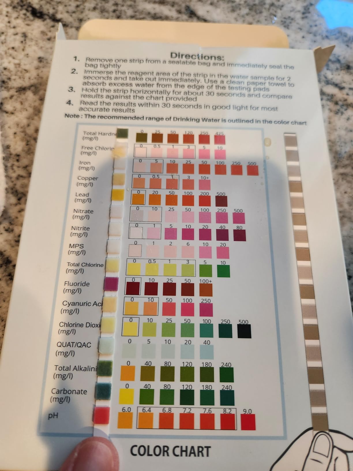 22 in 1 Water Test Kits - 125 Strips Drinking Water Test Kit, Home Tap and Well Water Tester for Bacteria pH Hardness Lead Iron Copper Chlorine Cyanuric Acid customer photo 2