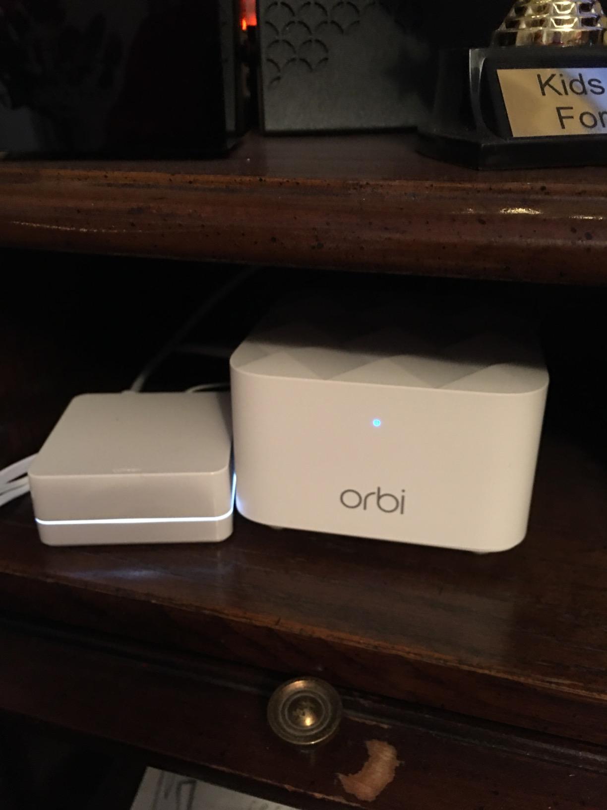 NETGEAR Orbi Whole Home Mesh WiFi System (RBK13) – Router Replacement Covers up to 4,500 sq. ft. with 1 Router & 2 Satellites customer photo 1