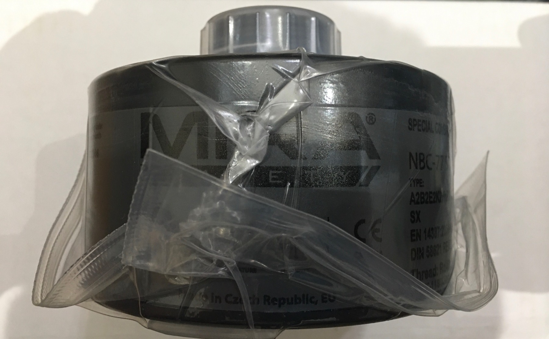 MIRA SAFETY M Gas Mask Filter - Certified CBRN Filter for Full Face Respirator Mask, 40 mm NATO Gas Mask Filter, Longest 20 Year Shelf Life, Vacuum Sealed NBC Filters, Compatible with Mira Gas Mask customer photo 2