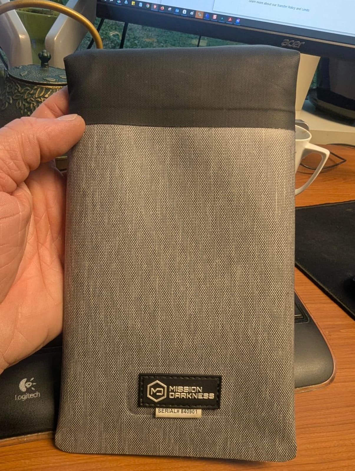 Mission Darkness Dry Shield Faraday Phone Sleeve // Slim Waterproof Dry Bag for Cell Phones + RF Shielding Liner // Signal Blocking, Anti-tracking, EMP Shield, Data Privacy, Electronic Device Security customer photo 2