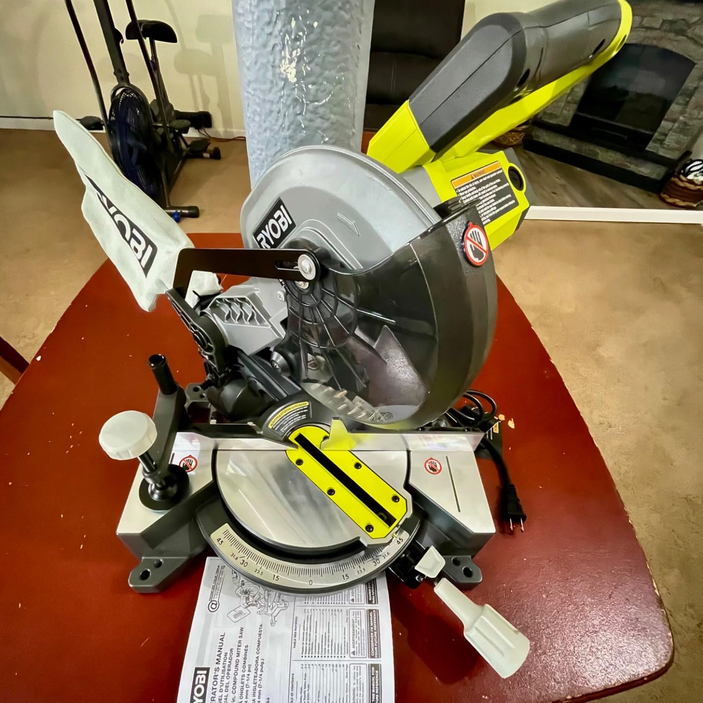 RYOBI 9 AMP Corded 7-1/4 in. Compound Miter Saw TS1144 customer photo 1