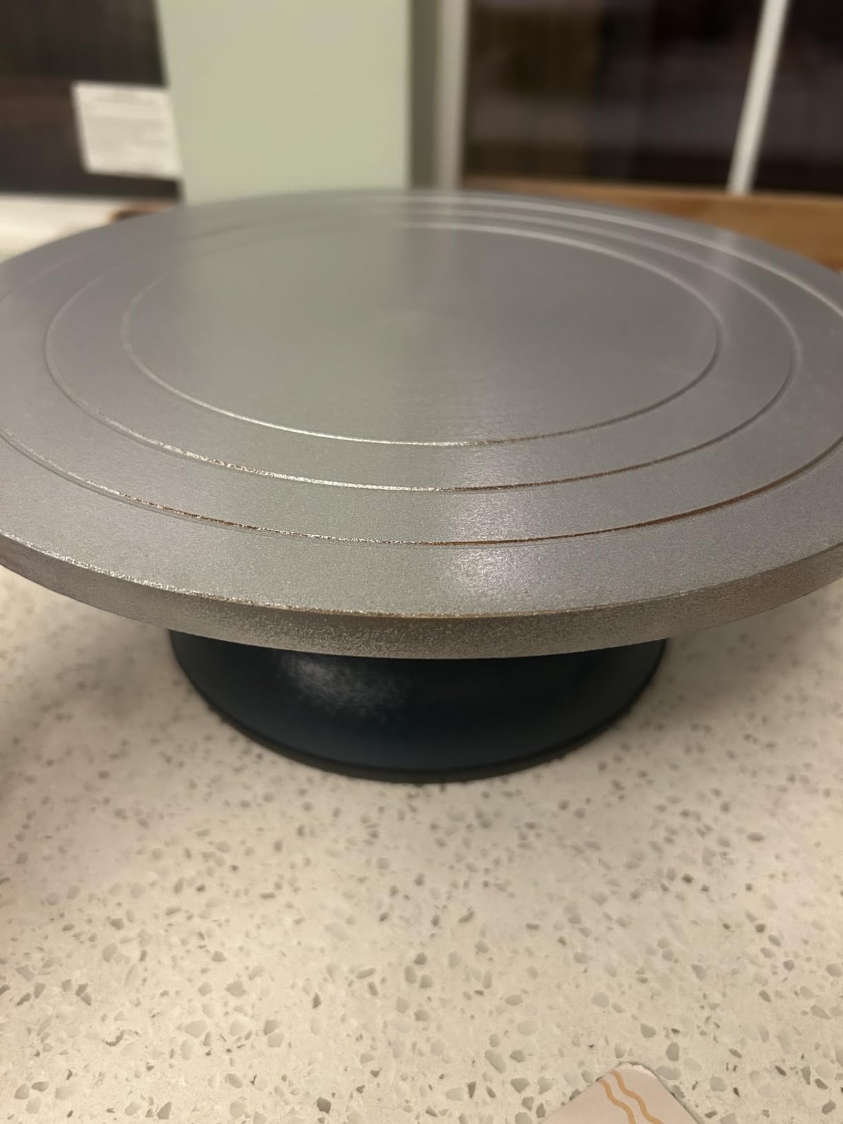 HighFree Large 12 inch Sculpting Wheel, Banding Wheel for Pottery | Heavy Duty Double-Sided Banding Wheel All Metal Construction Pottery Turntable with Ball Bearings, Pottery Wheel customer photo 1
