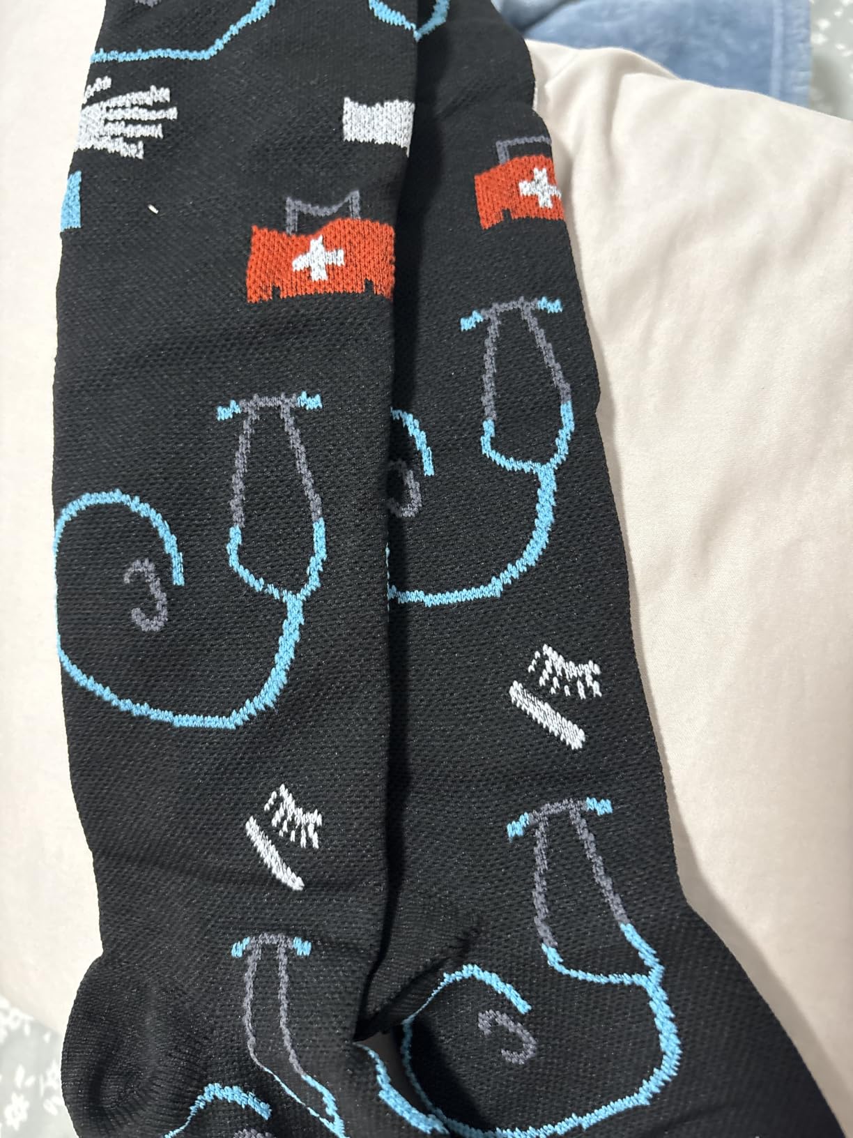 6 Pack Copper Compression Socks for Women and Men Circulation-Best Support for Medical,Running,Nursing,Athletic customer photo 2