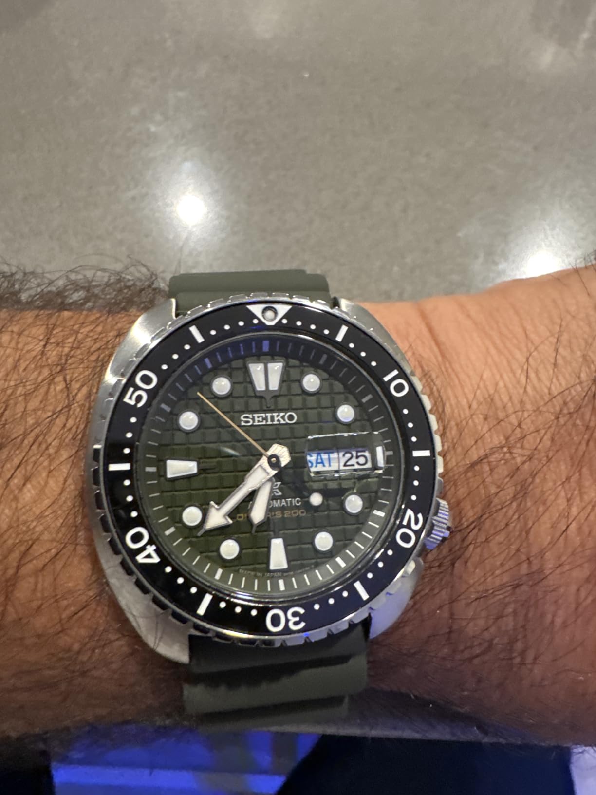 SEIKO Automatic Watch for Men - Prospex Automatic Diver - Patterned Dial customer photo 1