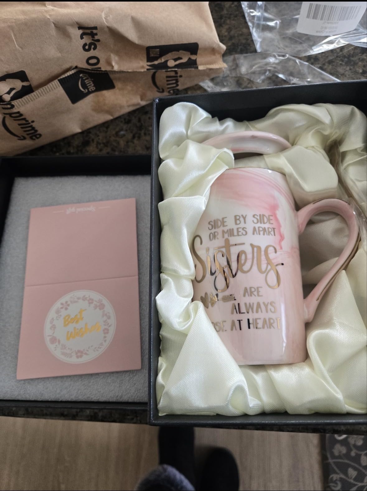 Sister Birthday Gifts for Sister from Brother Sisters, 14oz Sisters Mug customer photo 1