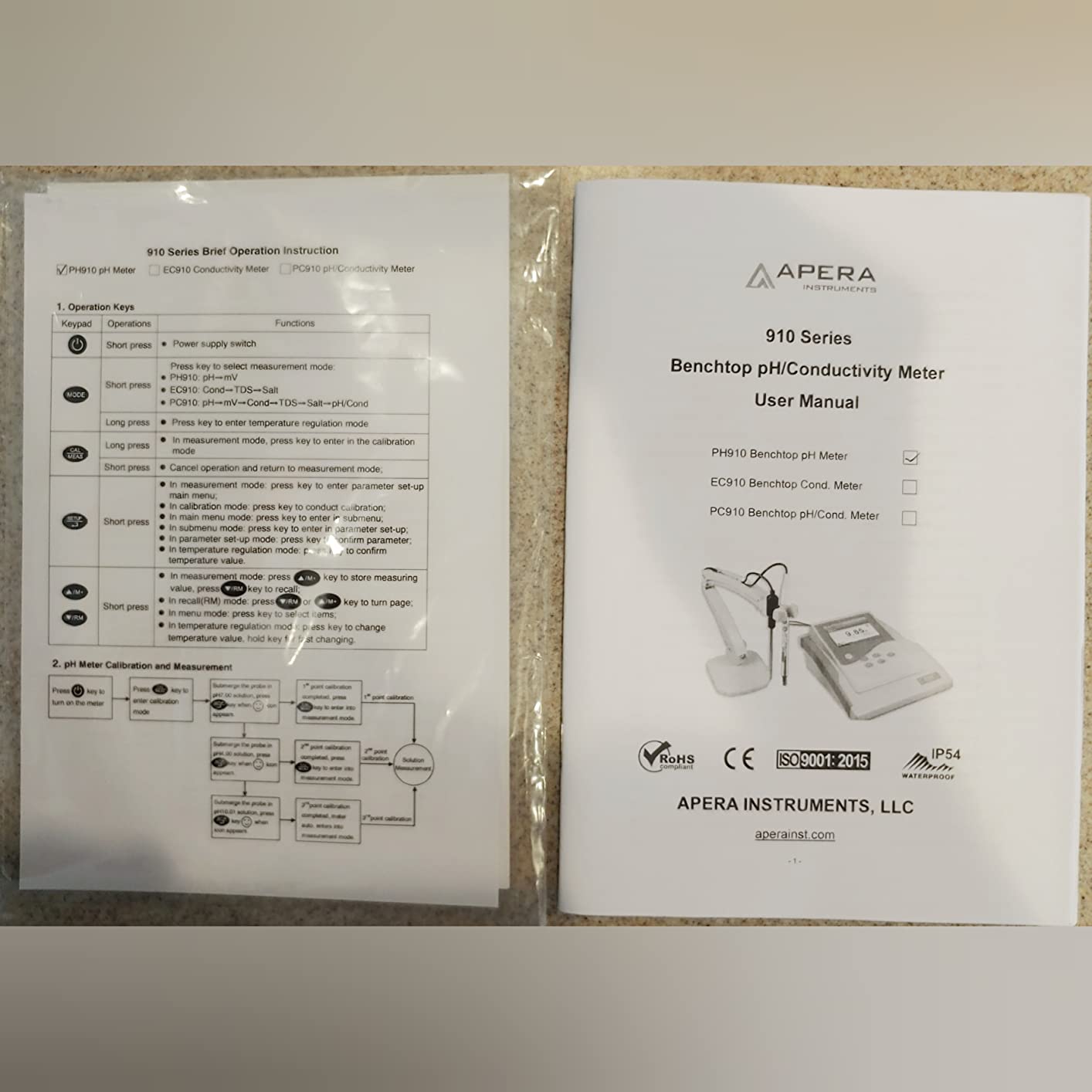 Apera Instruments PH910 Benchtop Lab pH Meter Kit with LabSen 211 Refillable Glass pH Electrode customer photo 1