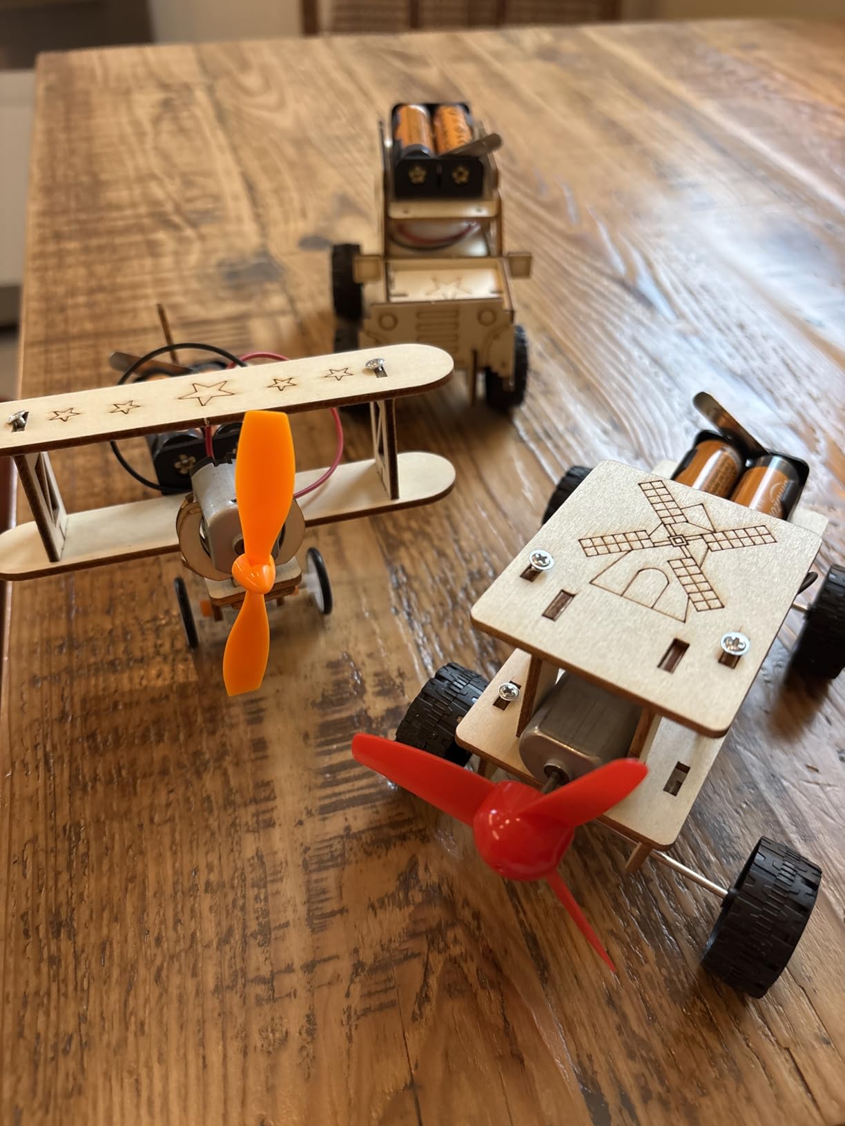 Poraxy 5 in 1 STEM Kits for Kids Age 8-10, Science Building Project Craft for 8-13, Model Car Kit, STEM Toys for Boys Girls Age 8-12, Wooden 3D Puzzles, Birthday Gifts for 6 7 8 9 10 11 12 13 Year Old customer photo 2