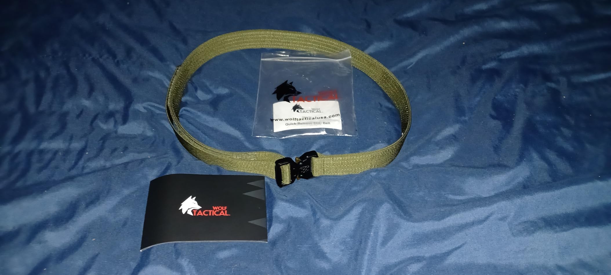 WOLF TACTICAL Heavy Duty Quick-Release EDC Belt - Stiffened 2-Ply 1.5” Nylon Gun Belt for Concealed Carry Holsters customer photo 2