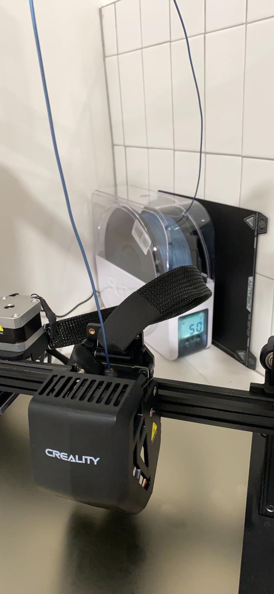 SUNLU Official Filament Dryer S1 Plus, Built-in Circulation Fan, Filament Dryer Box Storage Box for 3D Printer Filament 1.75 2.85 3.00, S1 Plus White customer photo 1