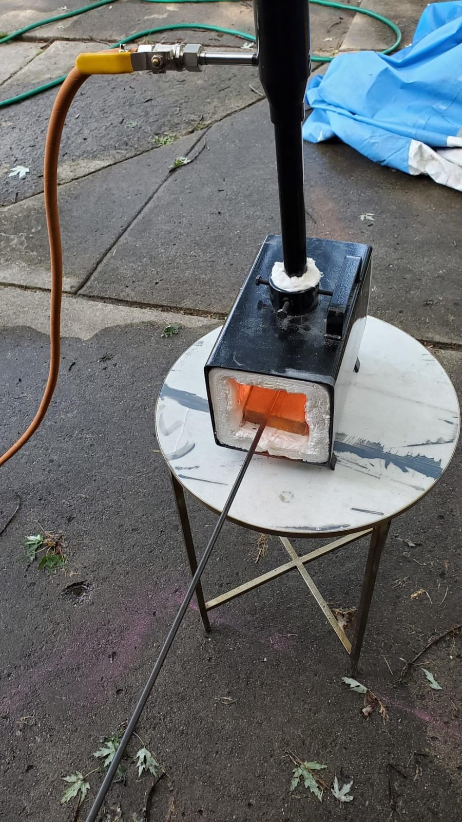 Simond Store - Single Burner Portable Metal Propane Forge - 2600F Rated customer photo 2