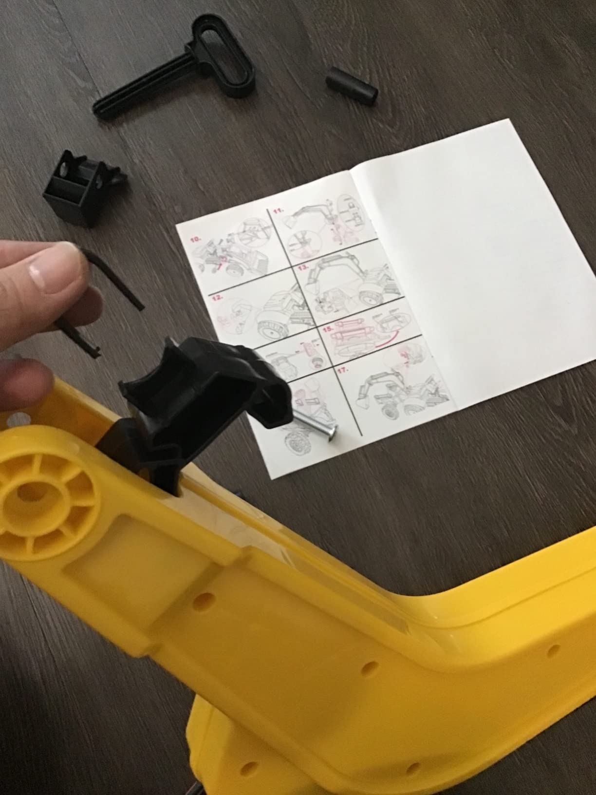 Aosom 3 in1 Kids Ride On Excavator/Bulldozer Move Forward/Back 6 Wheels customer photo 1