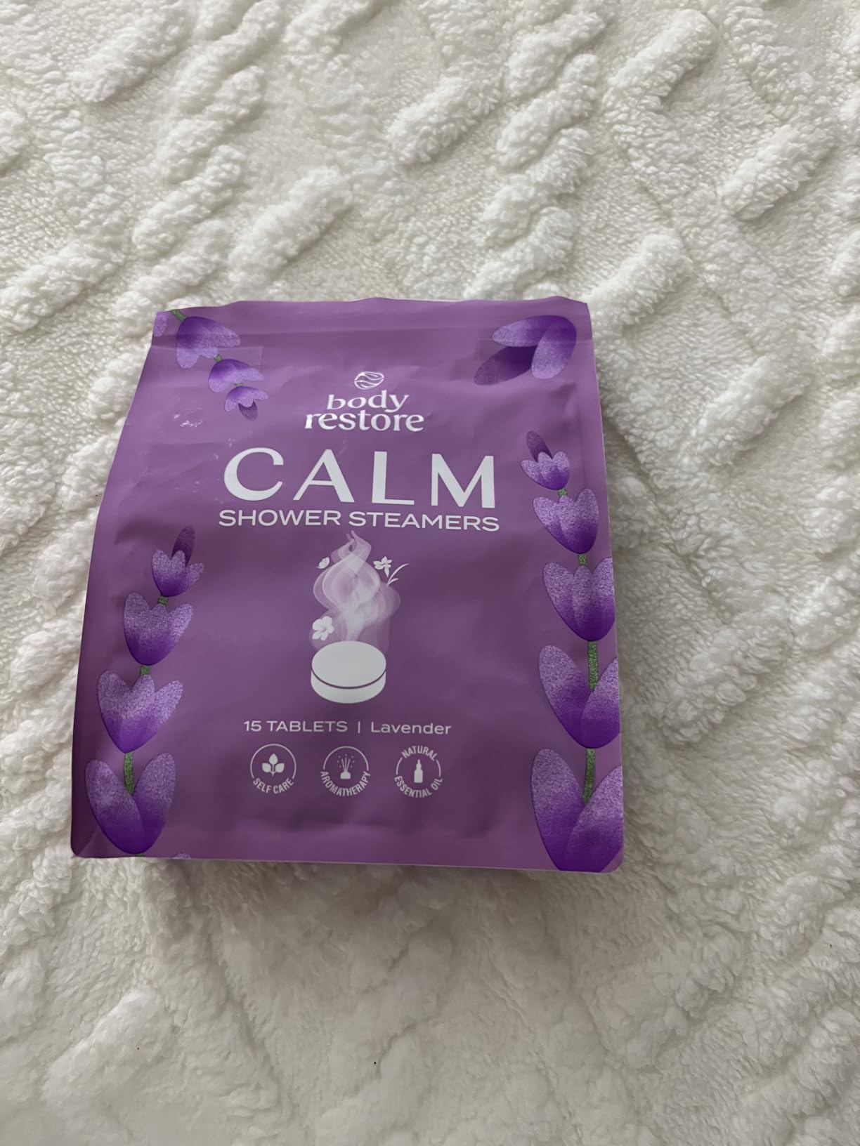 BodyRestore Shower Steamers Aromatherapy, Self Care Gifts, Calm 15 Pack customer photo 1
