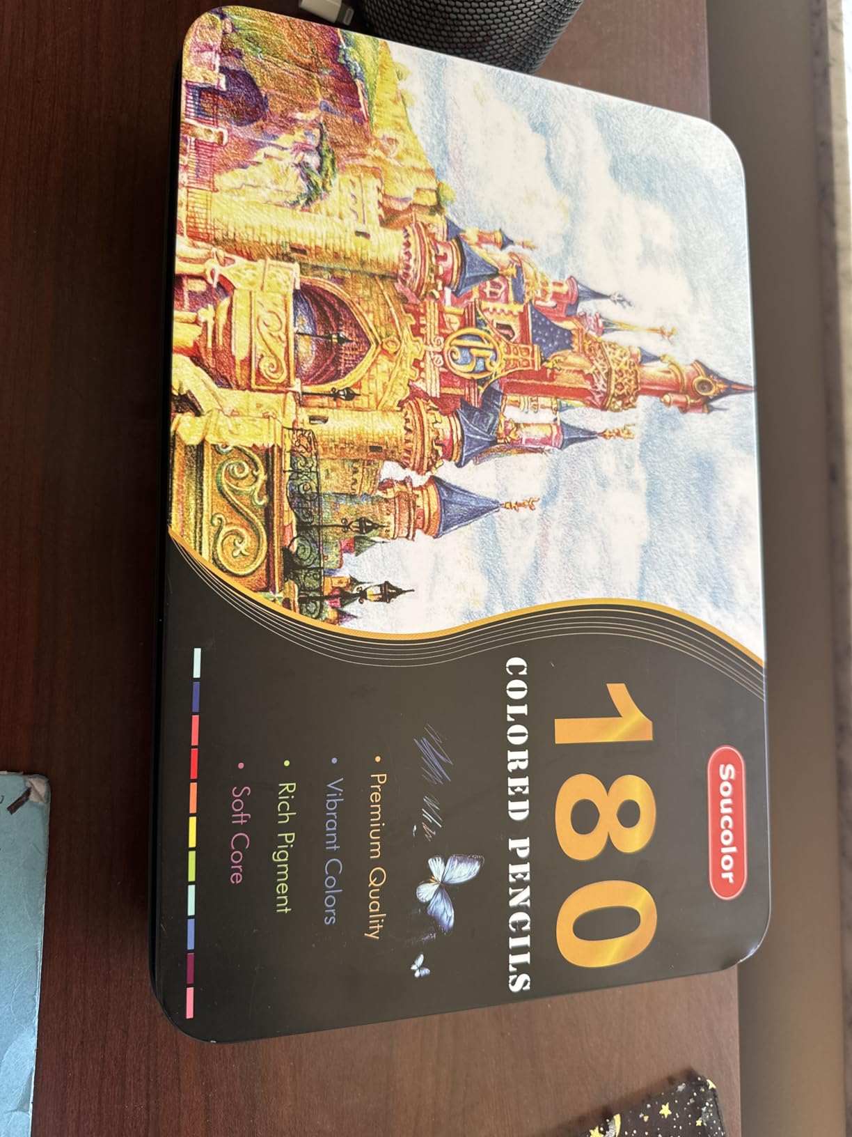 Soucolor 180 Colored Pencils Soft Core Color Pencil Set for Adult Coloring customer photo 2