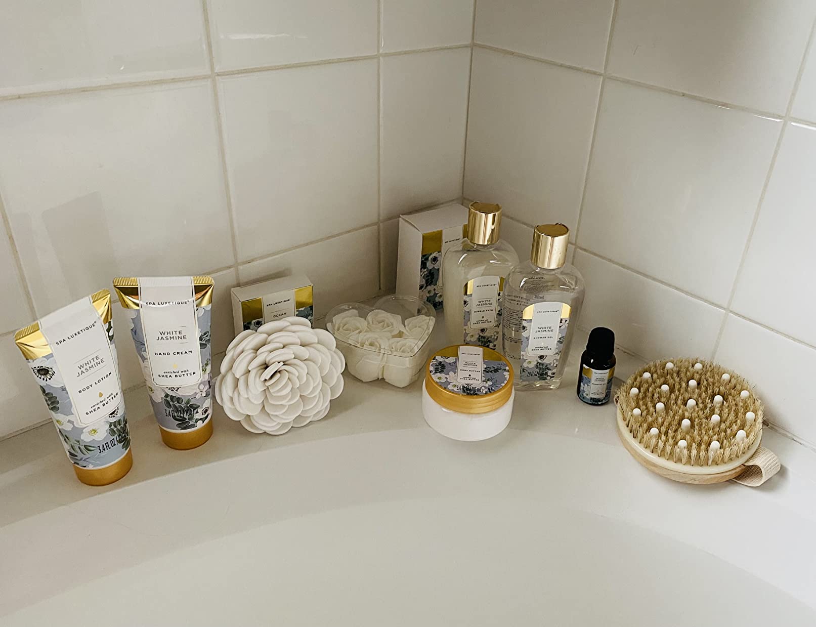 Spa Luxetique White Jasmine 15pc Spa Gift Baskets Gifts for Women Spa Gifts customer photo 1