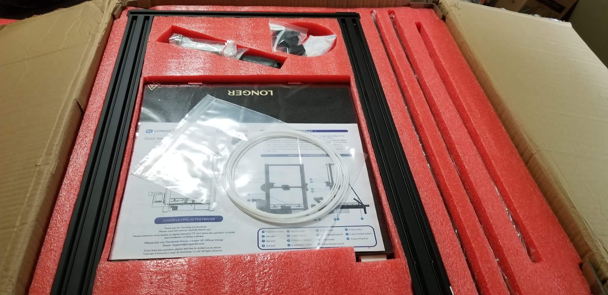 Longer LK5 Pro 3D Printer with Dual Z-Axis Upgrade, 4.3