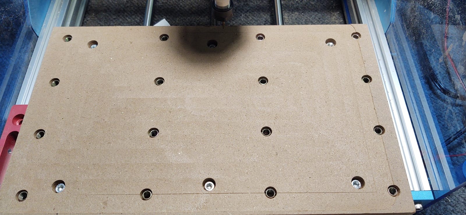 Genmitsu CNC MDF Spoilboard Table for 3018 CNC Router Machine, Compatible with 3018-PRO, 30 x 18 x 1.2cm (11-4/5''x 7''x 1/2''), M6 Holes (6mm), Screws and Nuts Included customer photo 2
